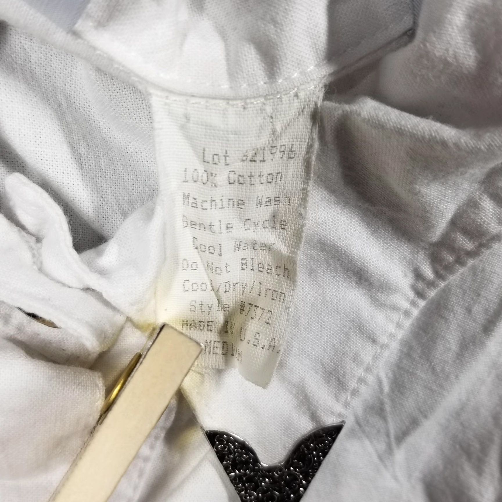 Vintage Lilia Smith Shirt Womens Medium White Western Embroidered Long Sleeve Button-Up Size M / US 6-8 / IT 42-44 - 4 Thumbnail