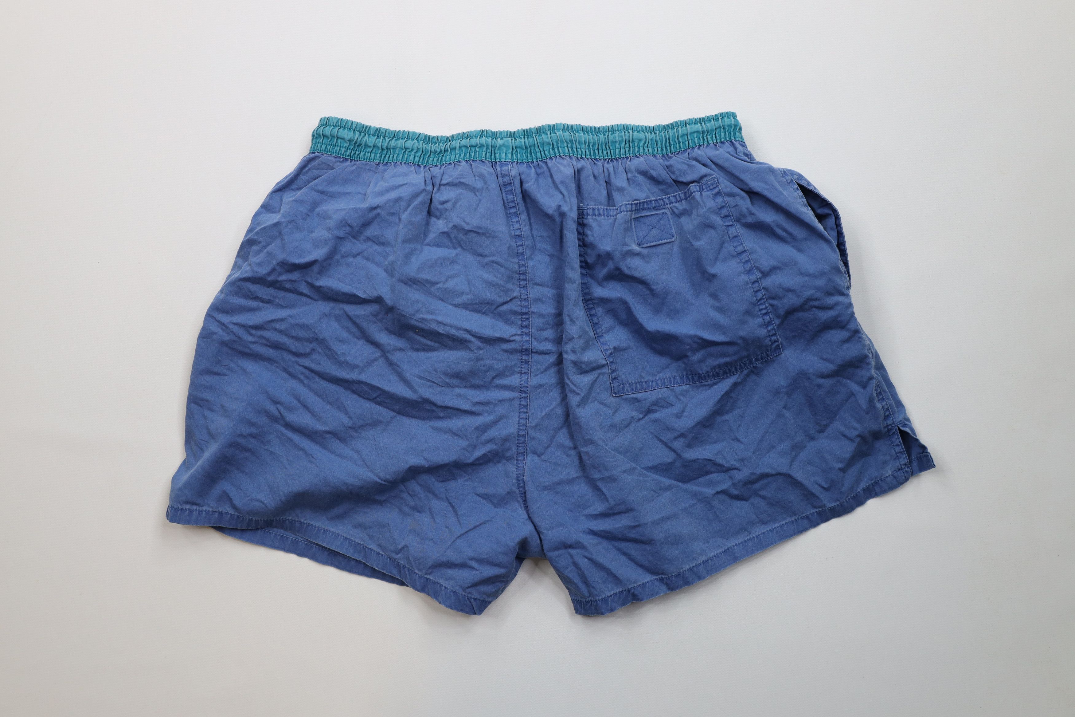 Vintage Vintage 90s Streetwear Blank Above Knee Lined Shorts Trunks Size US 34 / EU 50 - 8 Thumbnail