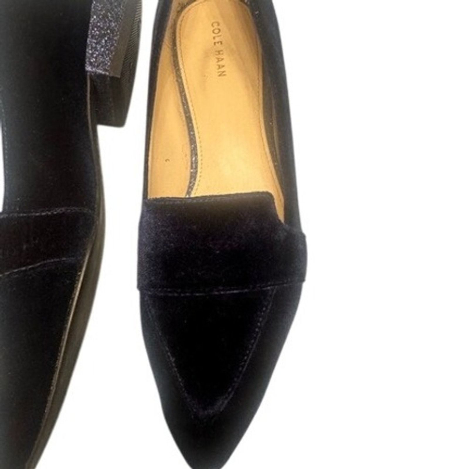 Cole Haan Cole Haan Marlee Skimmer I Navy Velvet Loafers Glitter Block Size US 9 / IT 39 - 2 Thumbnail