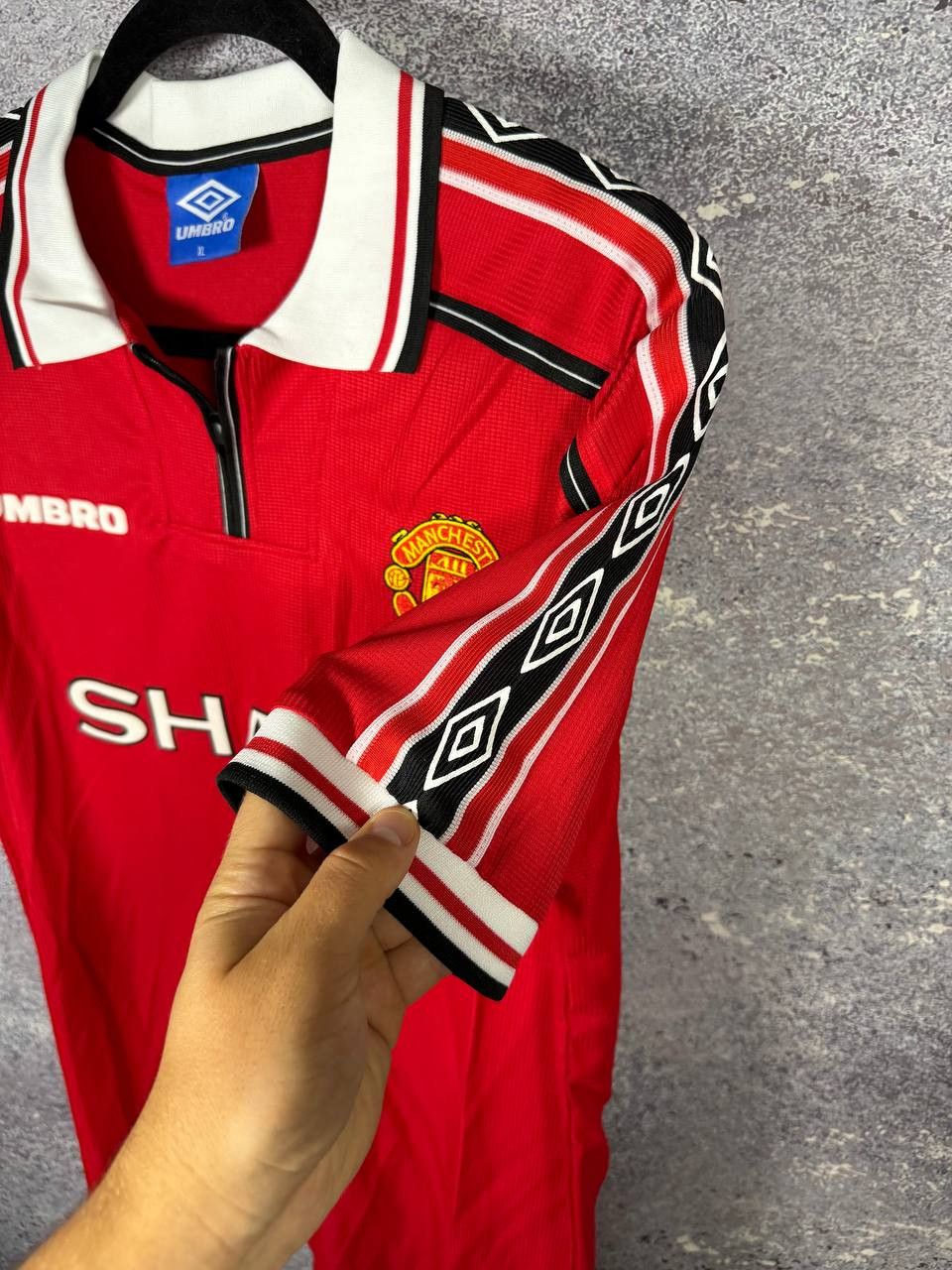 Other 90's Vintage Manchester United 1998 Soccer Jersey Large Size US L / EU 52-54 / 3 - 14 Thumbnail