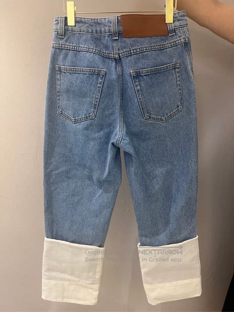 Loewe Loewe Button Mid-rise Straight Jeans, Blue Size 24" / US 00 / IT 34 - 2 Thumbnail
