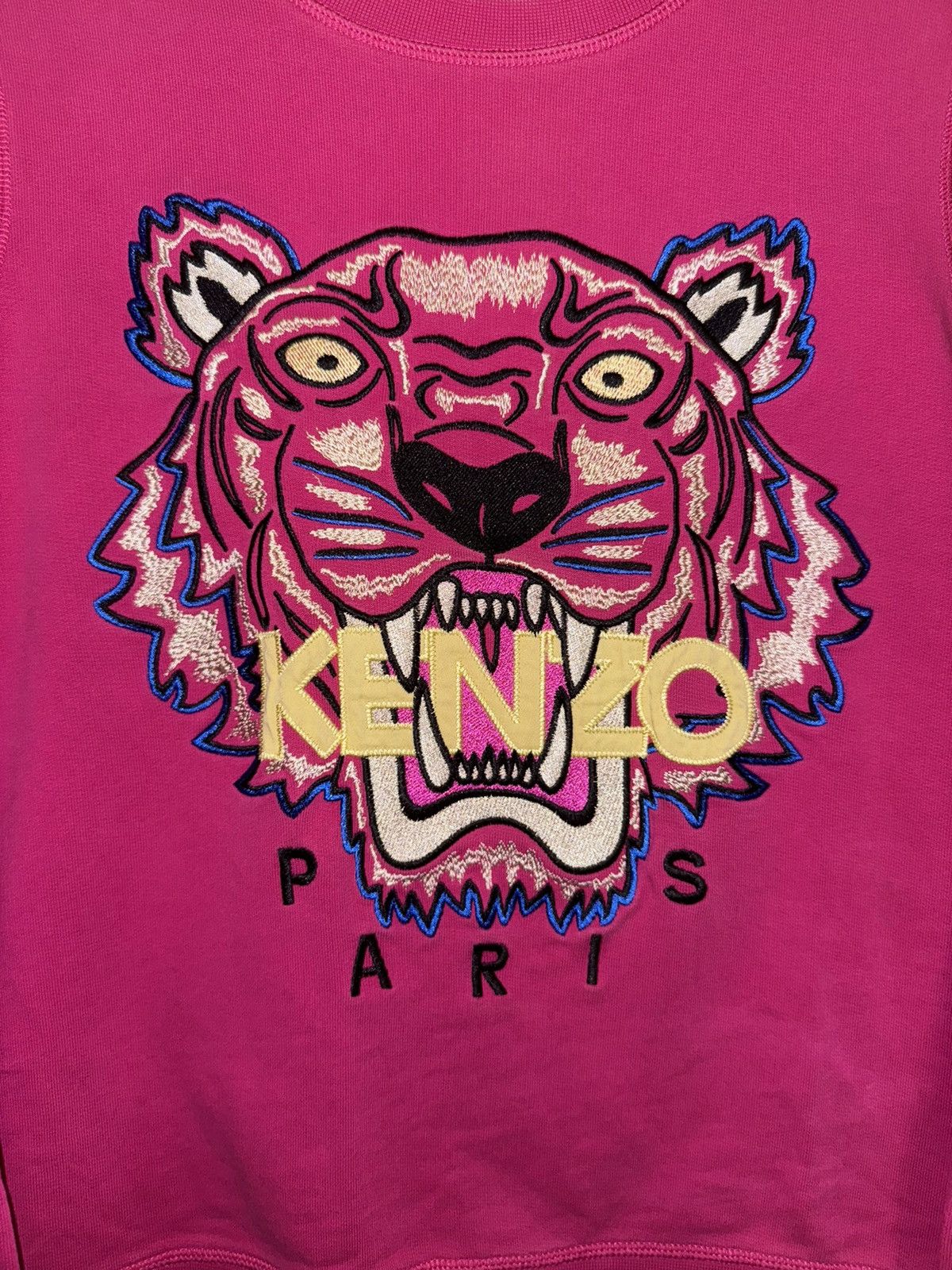 Kenzo Kenzo big tiger logo pink sweatshirt size S Size S / US 4 / IT 40 - 2 Thumbnail
