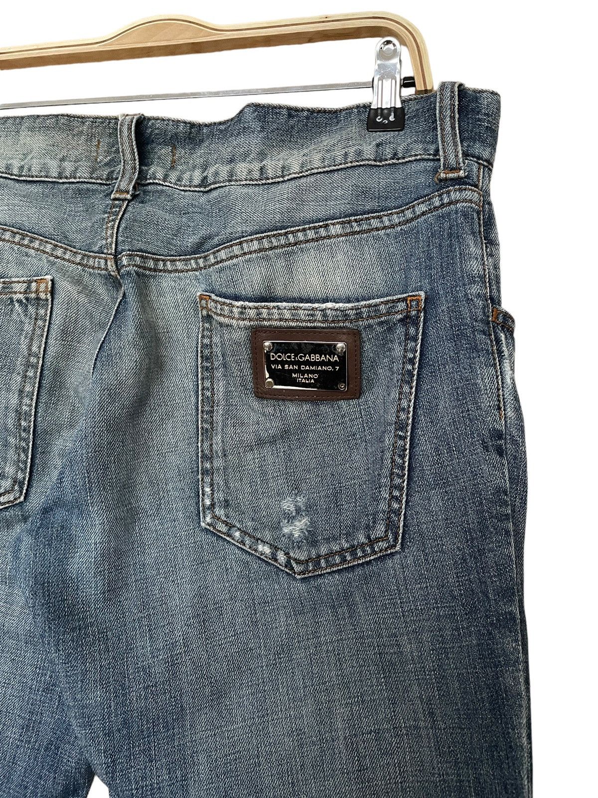 Dolce & Gabbana Vintage Brand Dolce & Gabana Ripped Jeans 2000s Size US 34 / EU 50 - 9 Thumbnail