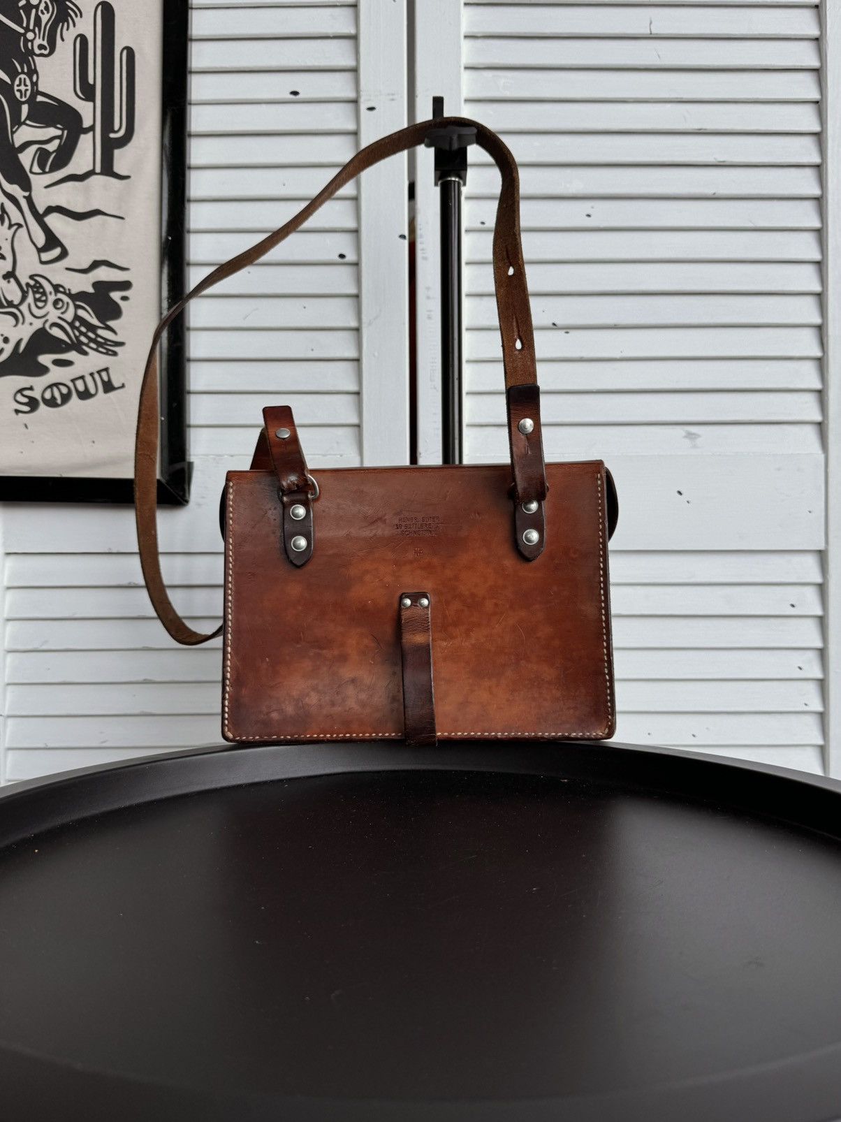 Vintage Vintage Swiss Army Leather Satchel Handcrafted Bag 1977 Size ONE SIZE - 10 Thumbnail