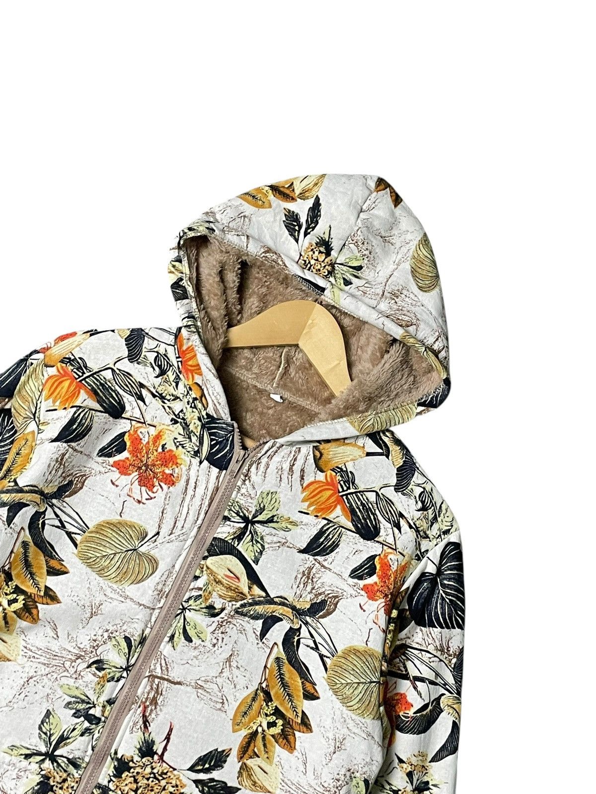 The Unbranded Brand Unbranded Brand Floral Hooded Zipper (60) Size US XL / EU 56 / 4 - 2 Thumbnail