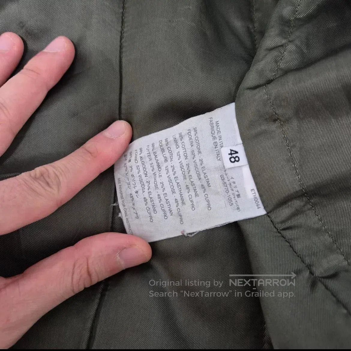 Helmut Lang Helmut Lang Military Motorcycle Jacket. Size US M / EU 48-50 / 2 - 8 Thumbnail