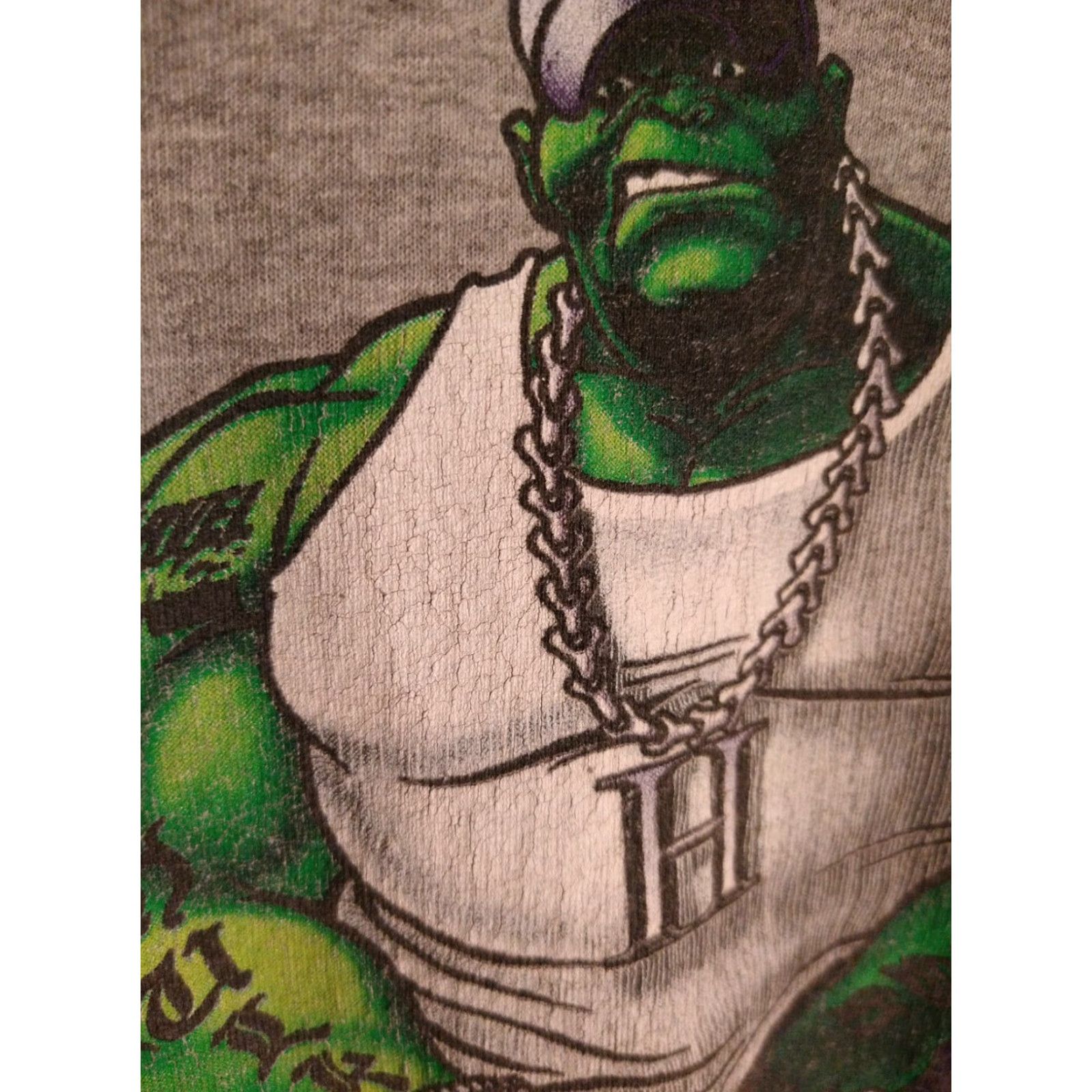 Vintage VINTAGE Marvel Hulk Hip Hop Hood T-Shirt XL Adults Gray Crew Neck Short Sleeve Timbs 2001 Y2K Size US XL / EU 56 / 4 - 3 Thumbnail