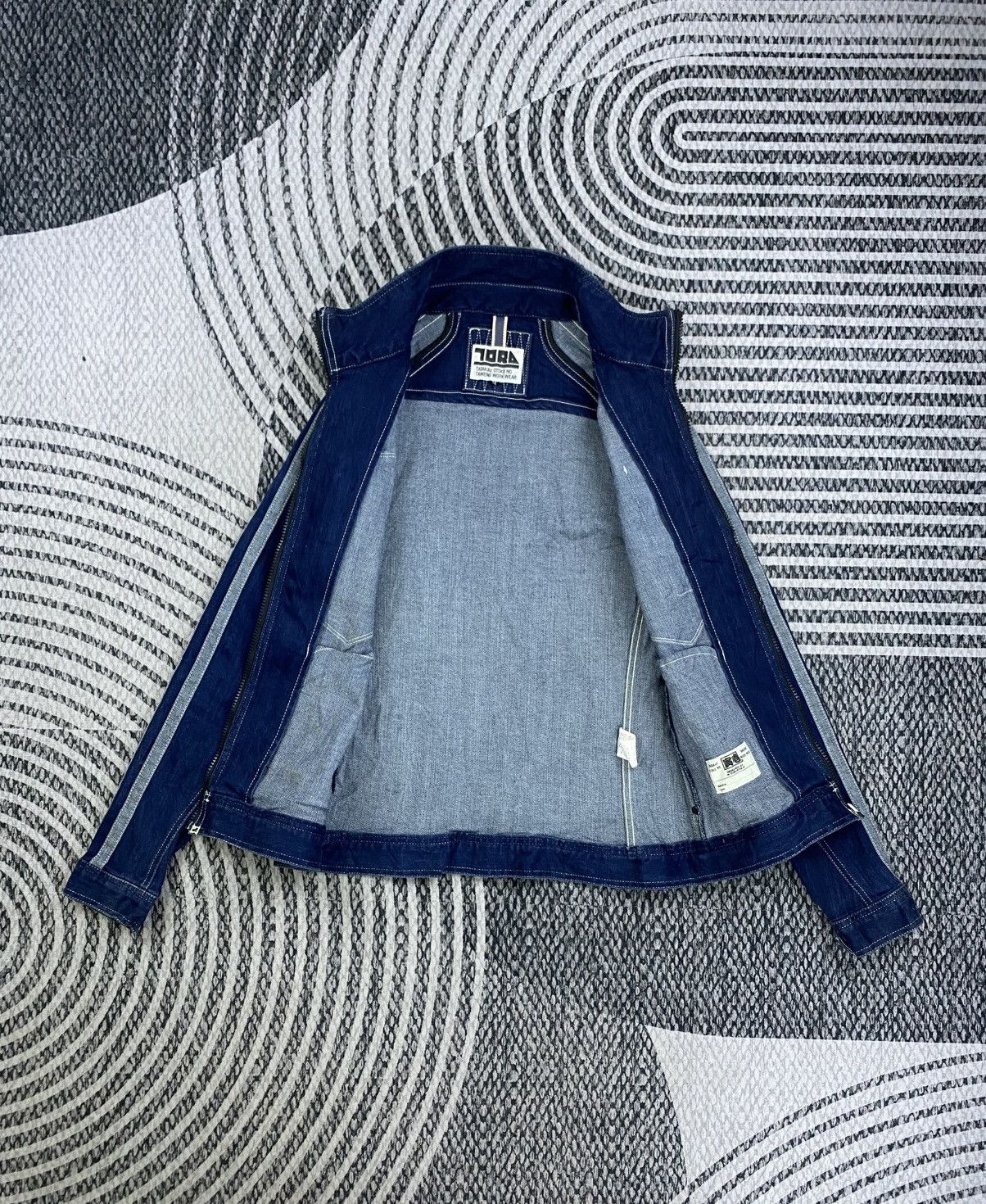 Japanese Brand Vintage Tora Workwear Stretch Longsleeve Denim Jacket Size US M / EU 48-50 / 2 - 6 Thumbnail