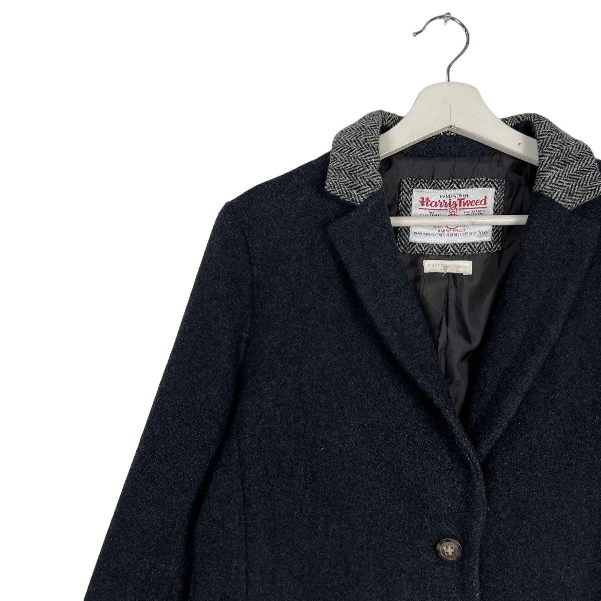 Harris Tweed 🔥 HARRIS TWEED EARTH MUSIC & ECOLOGY VIOLET LABEL COAT Size US S / EU 44-46 / 1 - 5 Thumbnail