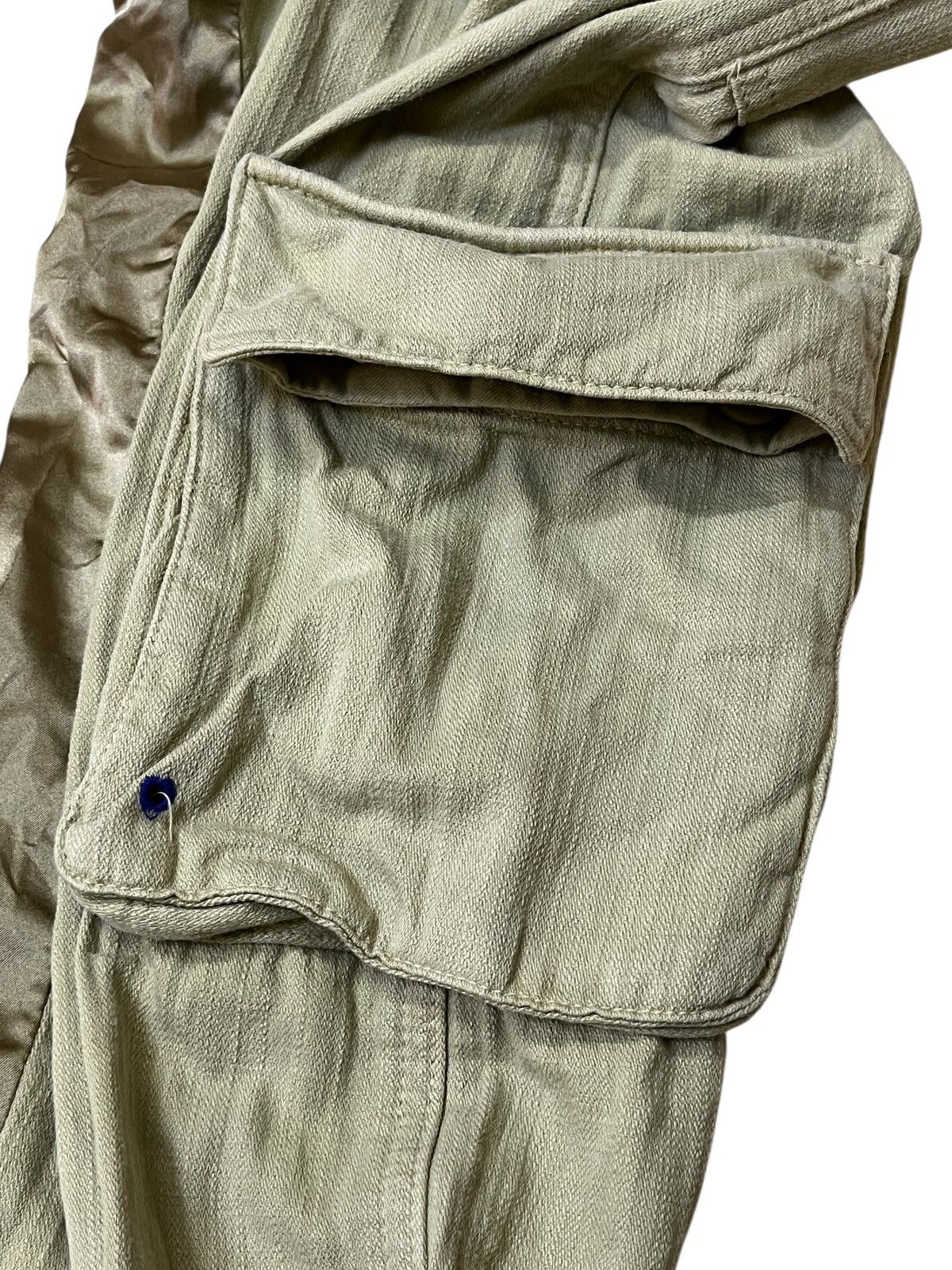 Japanese Brand Japanese cult EARTH MUSIC with silk patchwork cargo pants Size US 31 - 13 Thumbnail