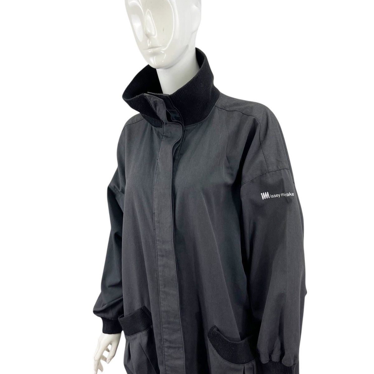 Issey Miyake Im Issey Miyake Black Cotton Coat Size L / US 10 / IT 46 - 5 Thumbnail