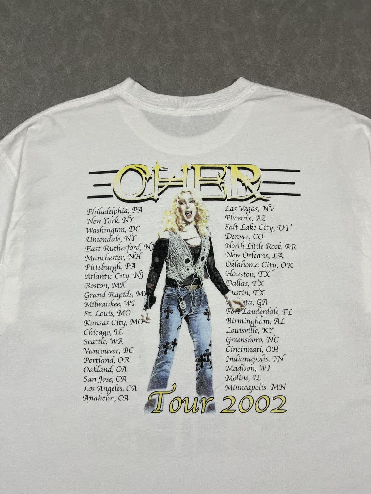 Vintage 2002 Cher in CHROME HEARTS tour tee Size US L / EU 52-54 / 3 - 3 Thumbnail