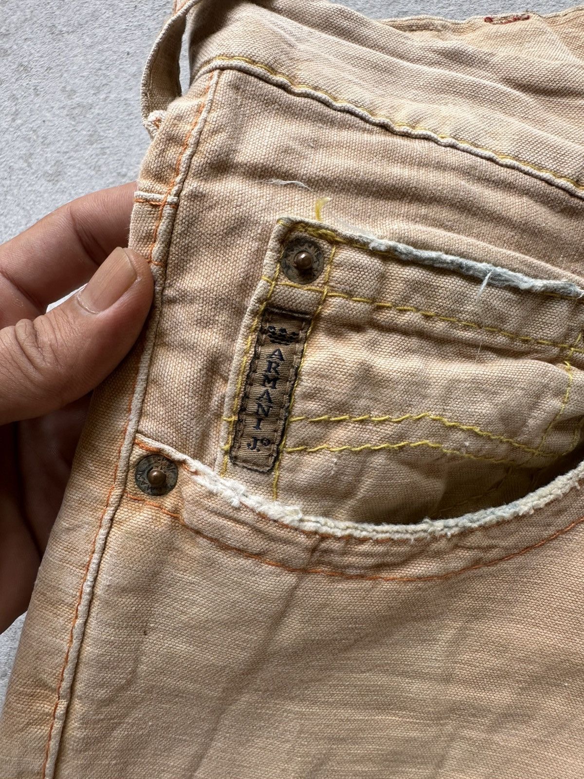 Armani ARMANI JEANS Faded Pants Made in Italy W34 L33 Size US 34 / EU 50 - 6 Thumbnail