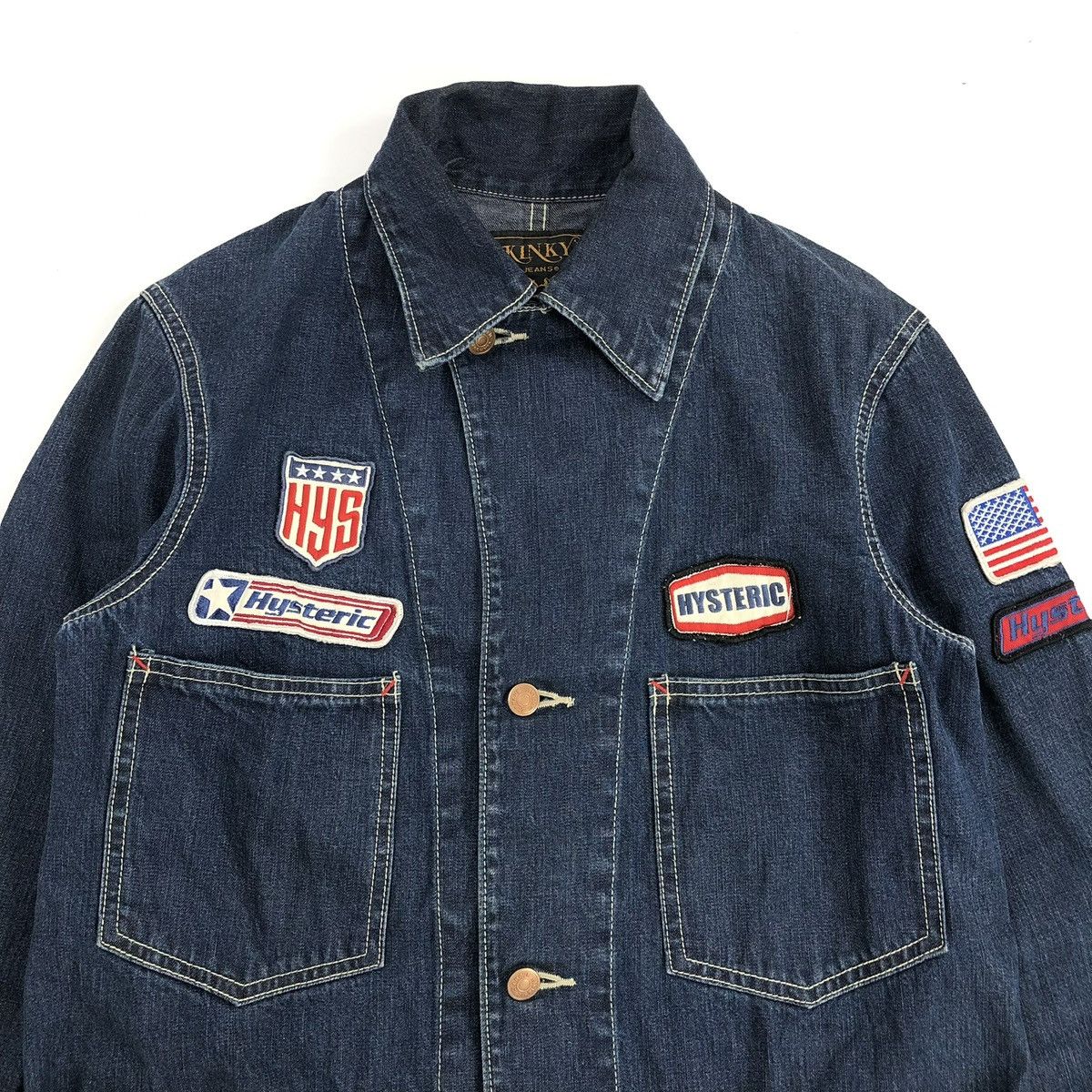 Hysteric Glamour 2000s Vintage Hysteric Glamour Kinky Chore Denim Jacket Size US M / EU 48-50 / 2 - 2 Thumbnail