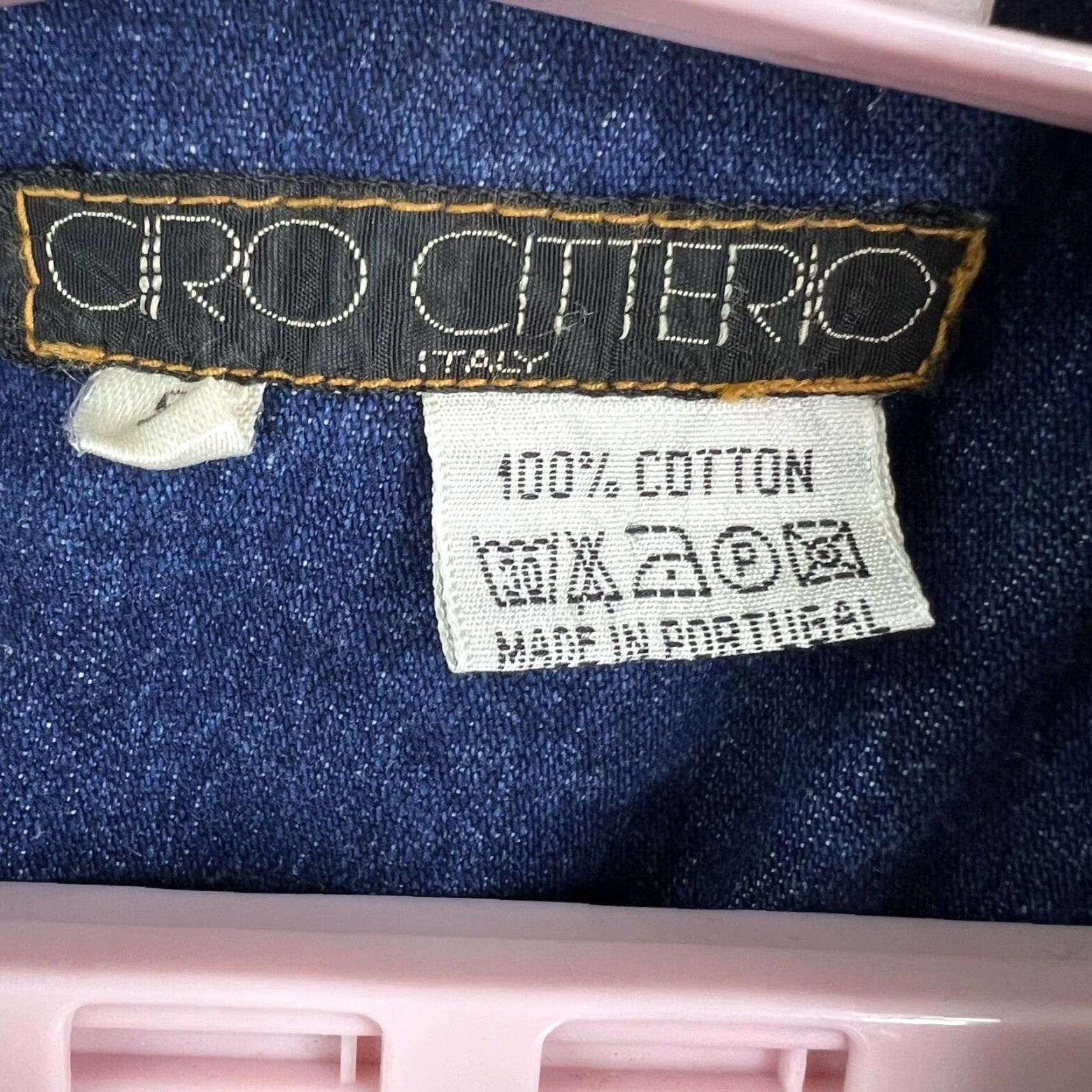 Vintage VINTAGE CIRO CITTERIO Denim Jean Jacket Men's Size S Blue Biker Southwestern Western 90s Casual Size US 29 - 3 Thumbnail