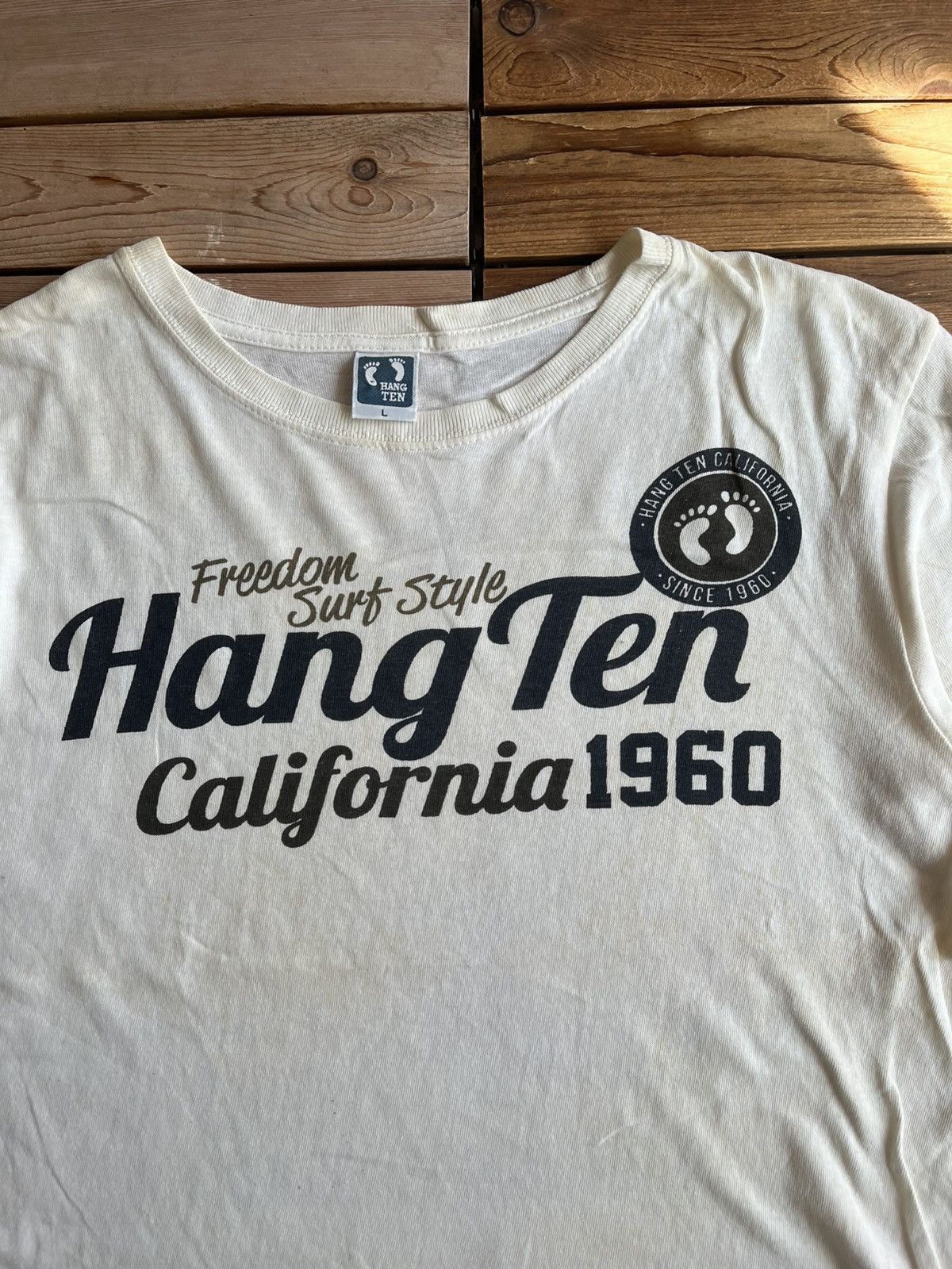 Hang Ten × Vintage Vintage Hang Ten T shirt California Size US L / EU 52-54 / 3 - 2 Thumbnail