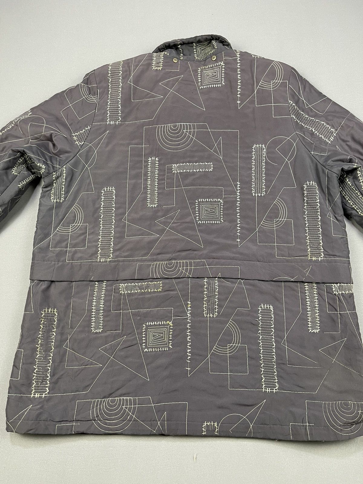 Japanese Brand Patchwork Sashiko Style Quilted Chore Jacket Size US M / EU 48-50 / 2 - 7 Thumbnail