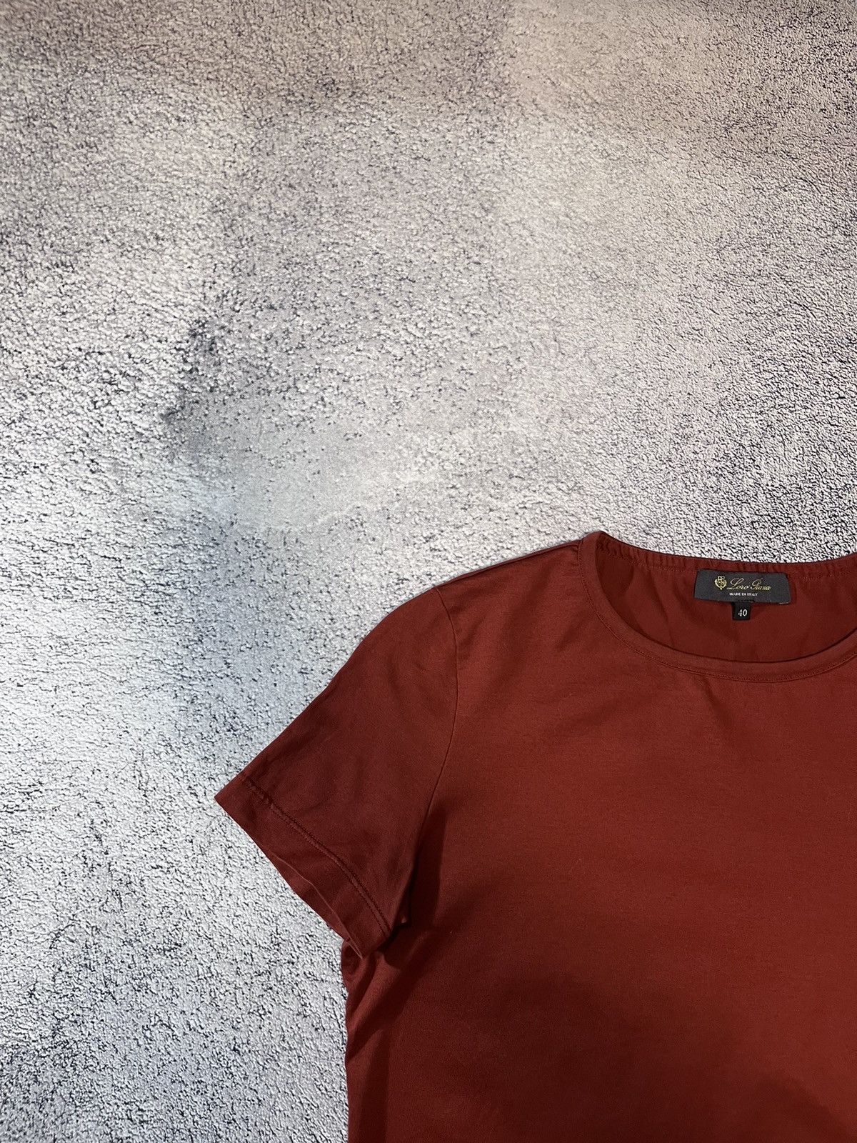 Loro Piana Loro Piana 2 Women T- Shirt Burnt Orange Cotton Knit Size 40 Size S / US 4 / IT 40 - 20 Thumbnail