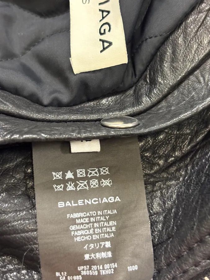 Balenciaga AW2014 Balenciaga Black Leather Perfecto Jacket Size US S / EU 44-46 / 1 - 11 Thumbnail