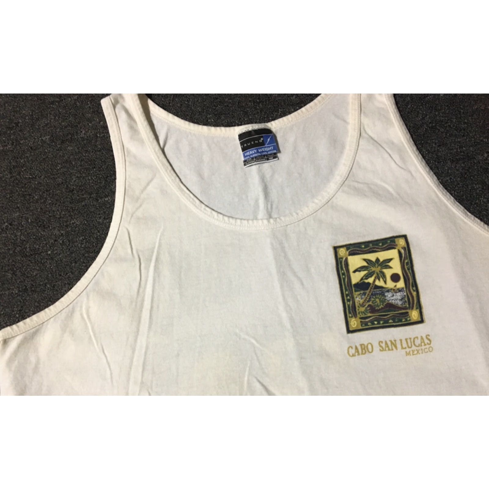Vintage VINTAGE Cabo San Lucas Mexico 90s Tank Top Shirt XL White Beach Tropical Grunge 80s Size US XL / EU 56 / 4 - 6 Thumbnail