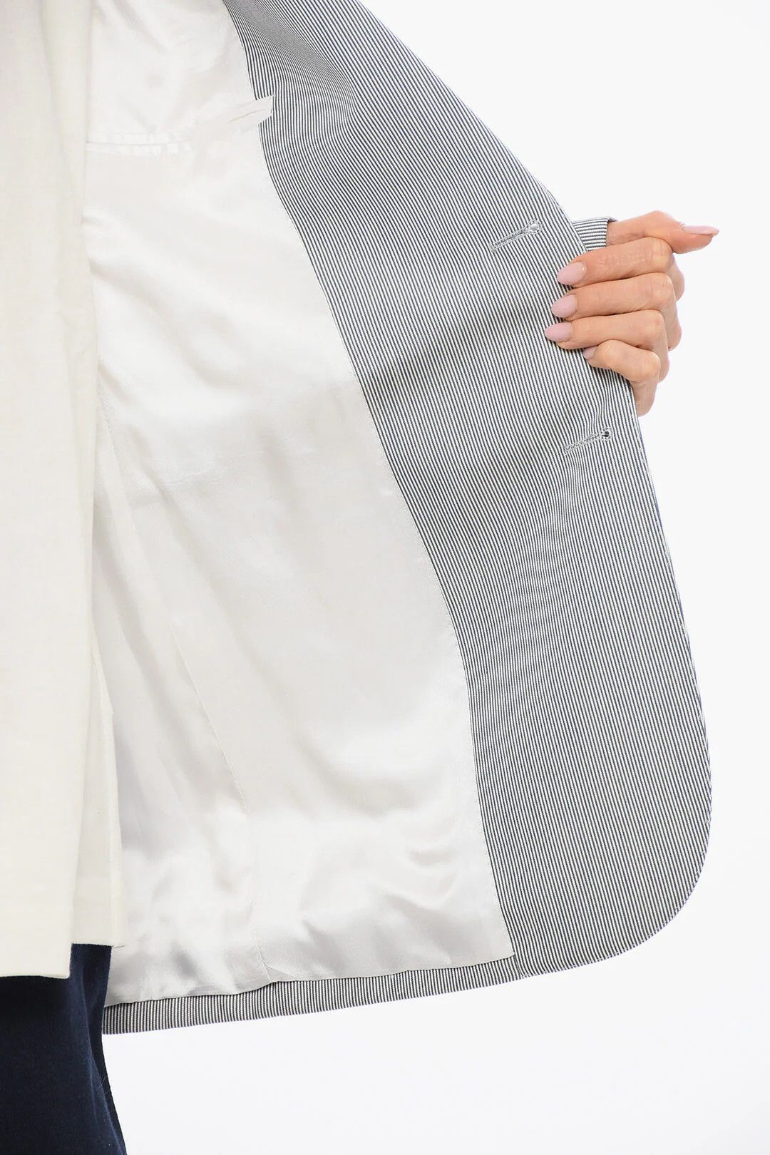 Celine og1mm0326 Pinstriped Blazer in Grey Size M / US 6-8 / IT 42-44 - 5 Thumbnail