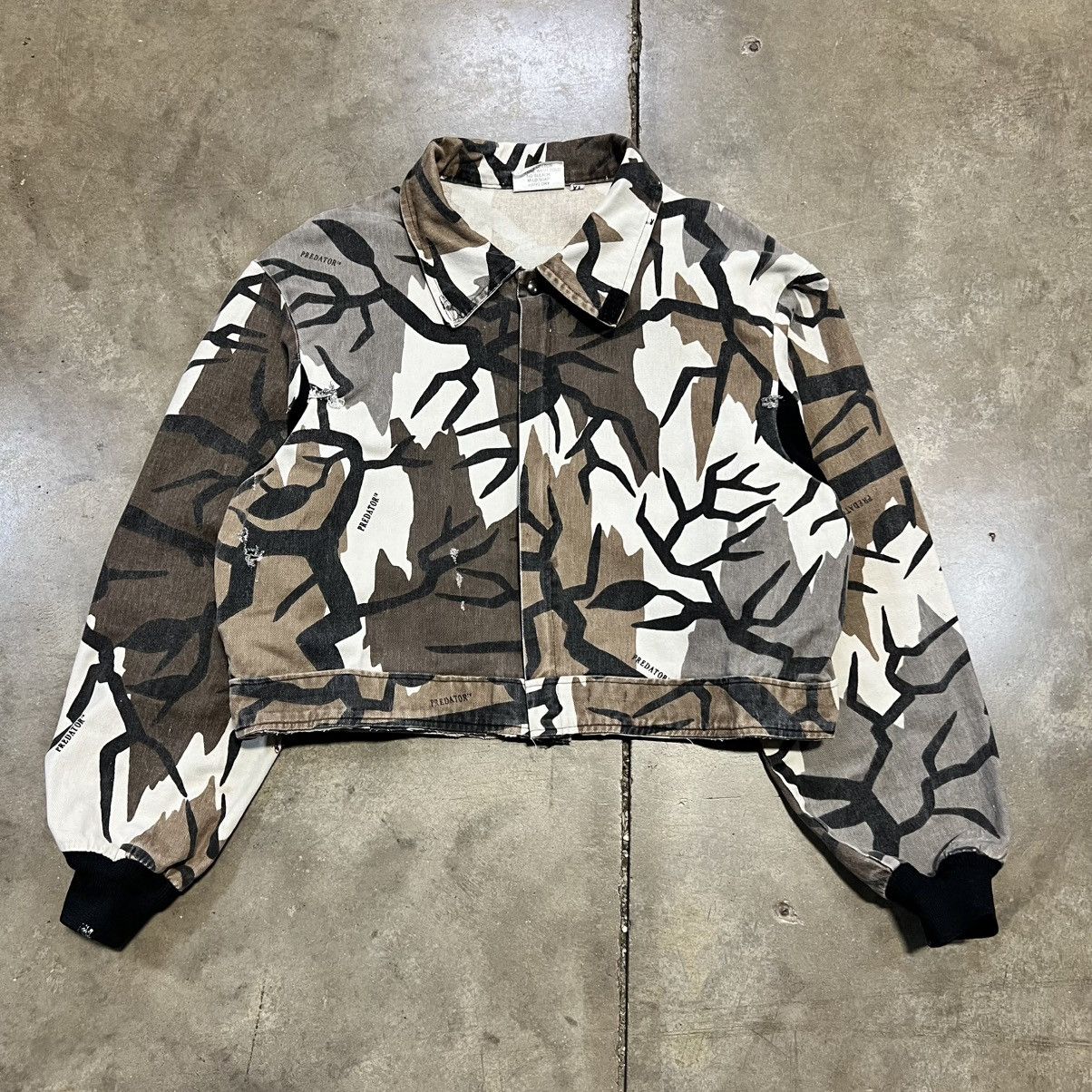 Vintage Vintage 90s Cropped Workwear Jacket Camo Utility Boxy USA Size US XL / EU 56 / 4 - 5 Thumbnail