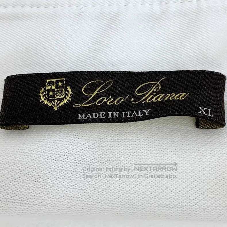 Loro Piana Loro Piana White cotton collar single-breasted short-sleev Size US XL / EU 56 / 4 - 5 Thumbnail