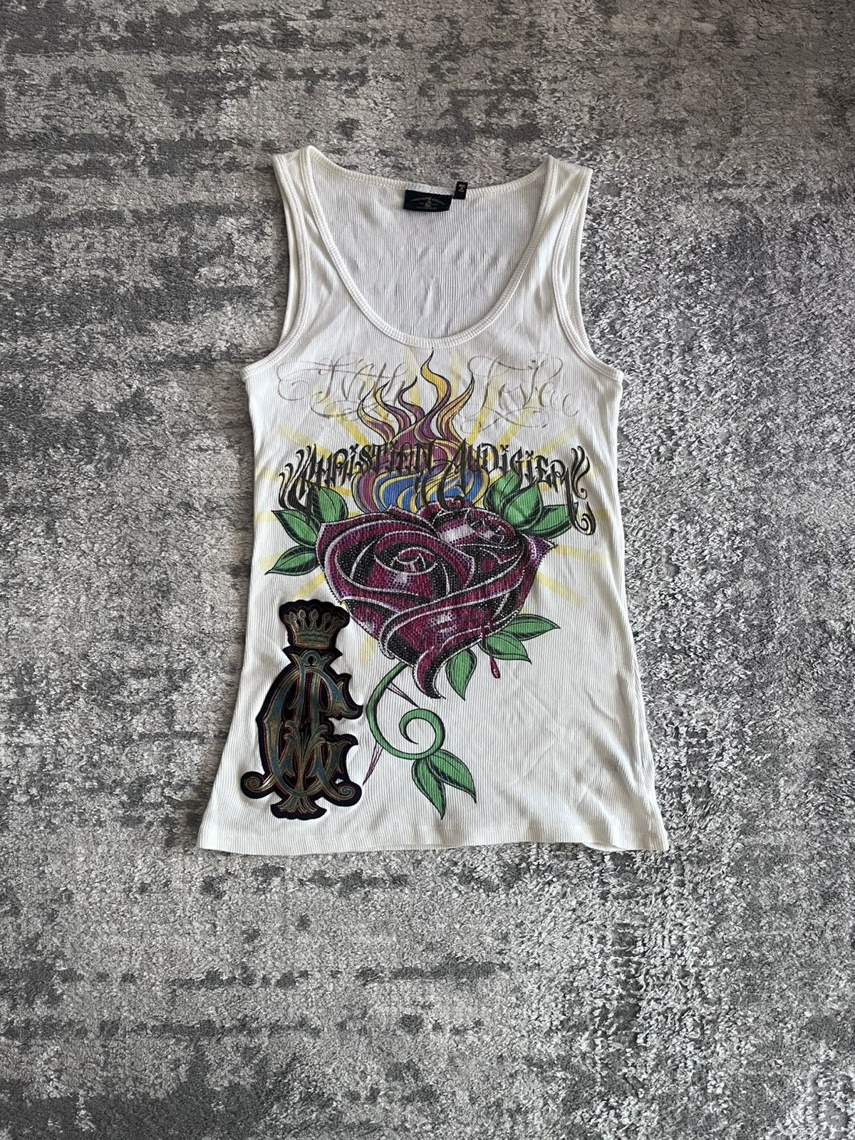 Christian Audigier Vintage Y2K Ed Hardy by Christian Audigier tank top tee Size S / US 4 / IT 40 - 1 Thumbnail