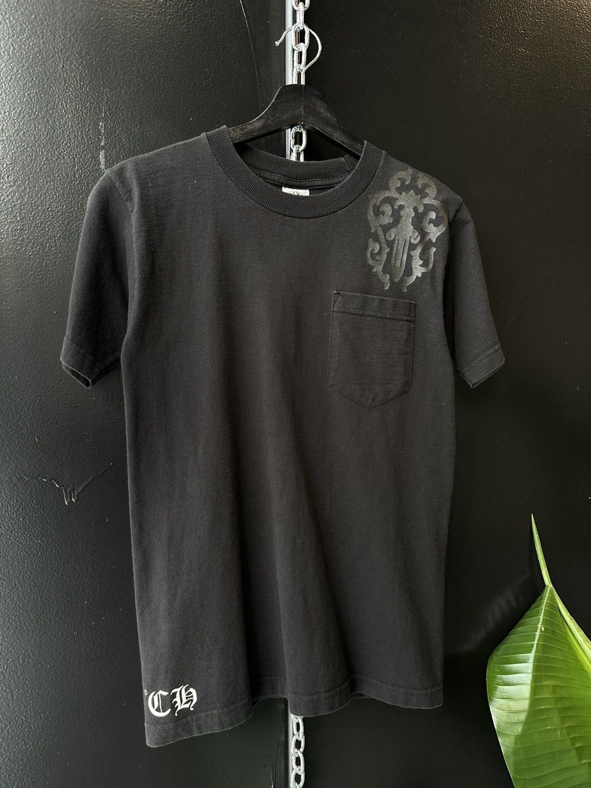 Chrome Hearts Chrome Hearts Tonal Cemetery Cross Pocket Tee Size US S / EU 44-46 / 1 - 2 Thumbnail