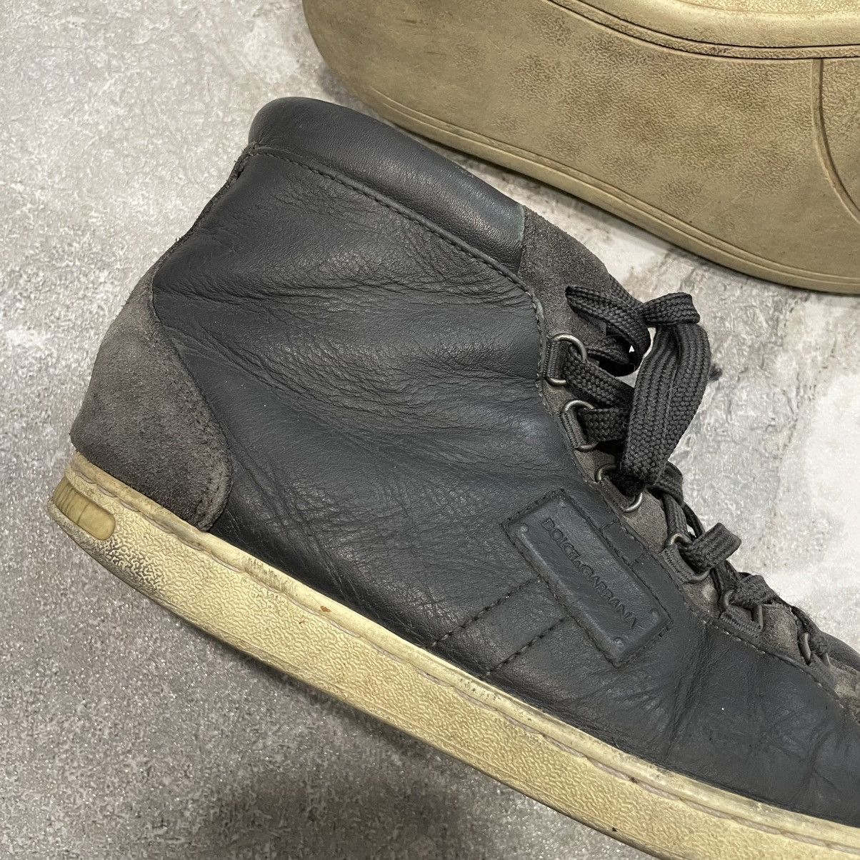 Dolce & Gabbana 34 size Dolce Gabbana High suede Sneaker shoes boots leather Size US 4 / IT 34 - 2 Thumbnail