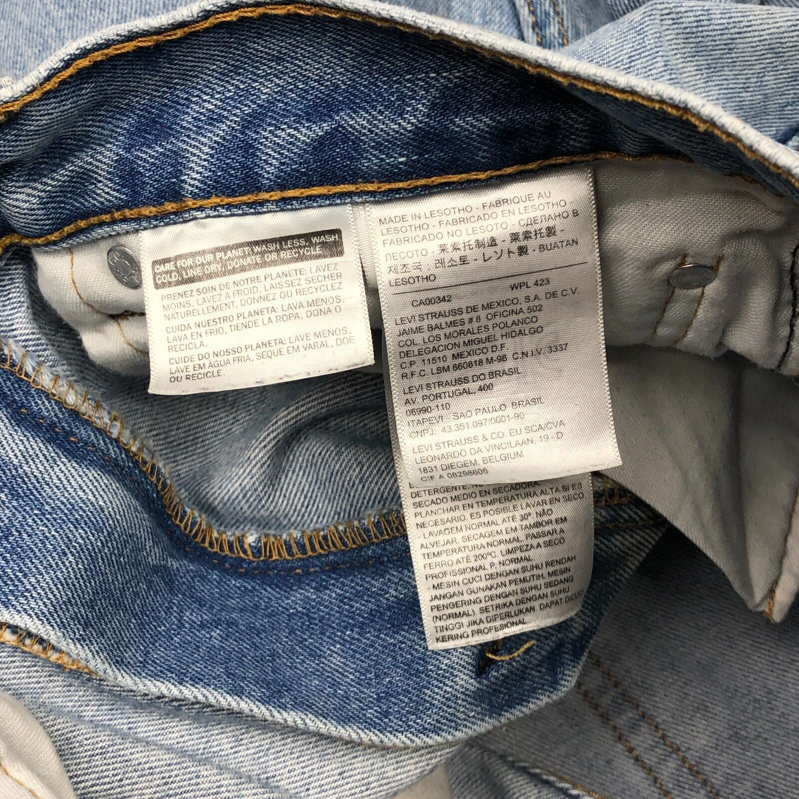 Levi's Levis 505 Light Wash Denim Jeans size 32x30 Mens Streetwear Size US 32 / EU 48 - 4 Thumbnail