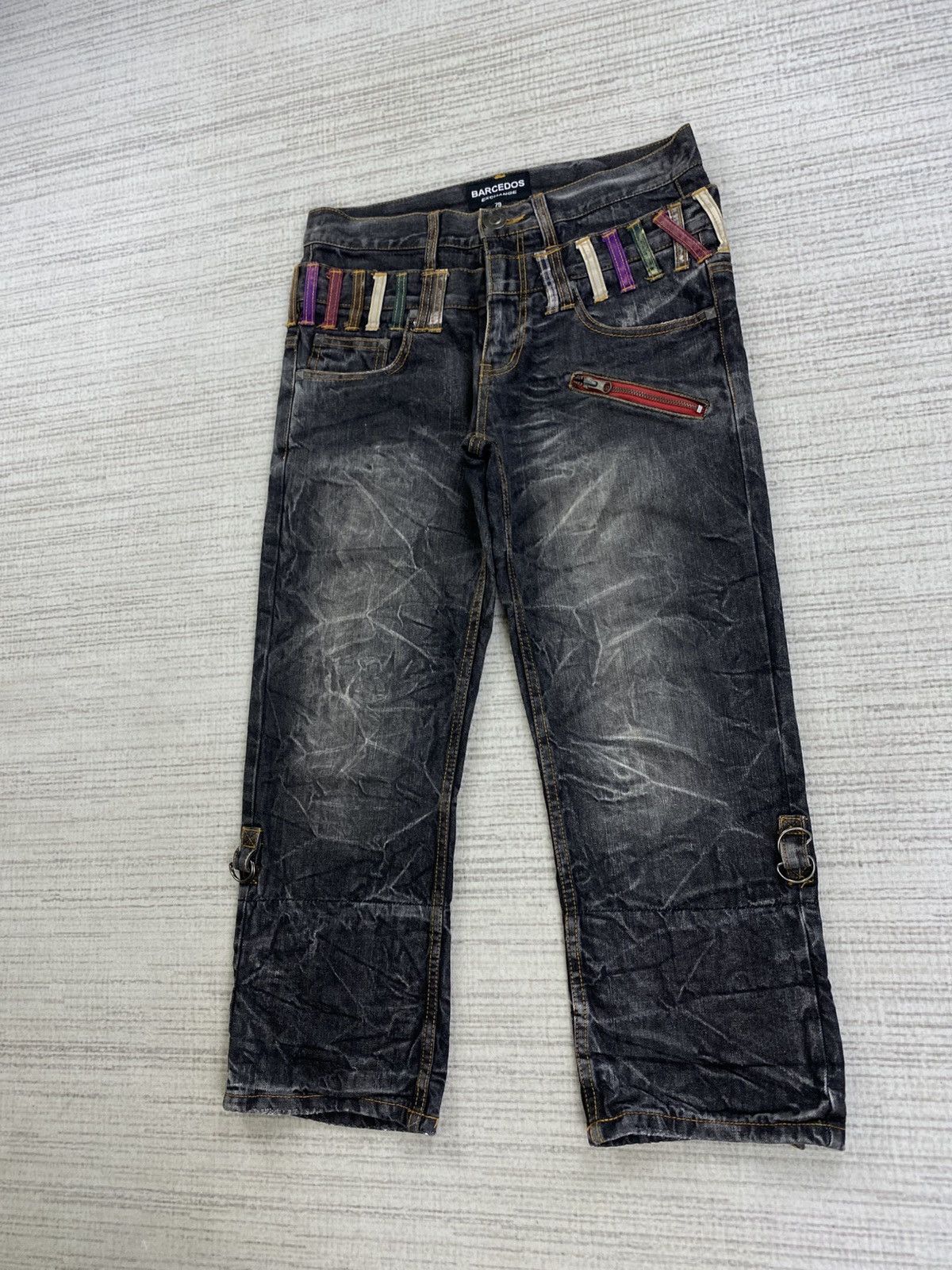 Hysteric Glamour Vintage Barcedos Double Waist Distressed Denim Pants Size US 31 - 4 Thumbnail