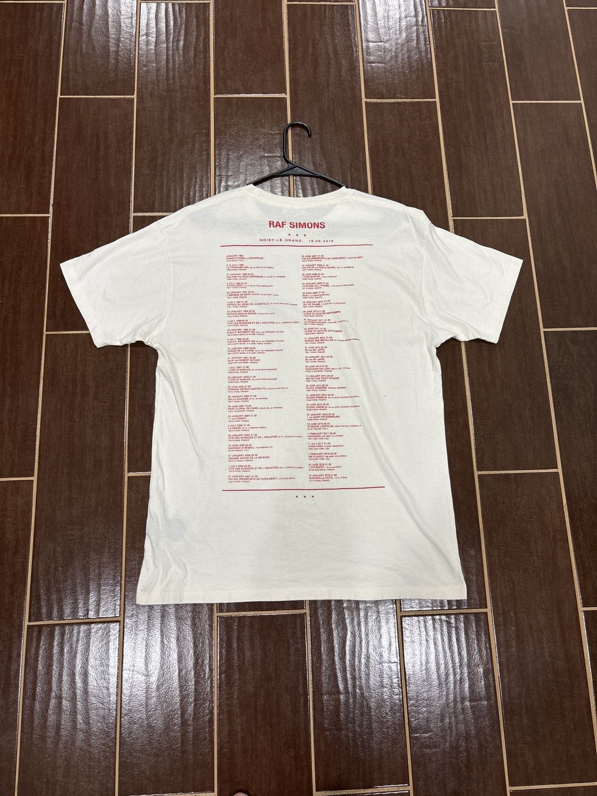 Raf Simons USED Raf Simons Antwerp Tee Size S/Fits L Size US L / EU 52-54 / 3 - 3 Thumbnail