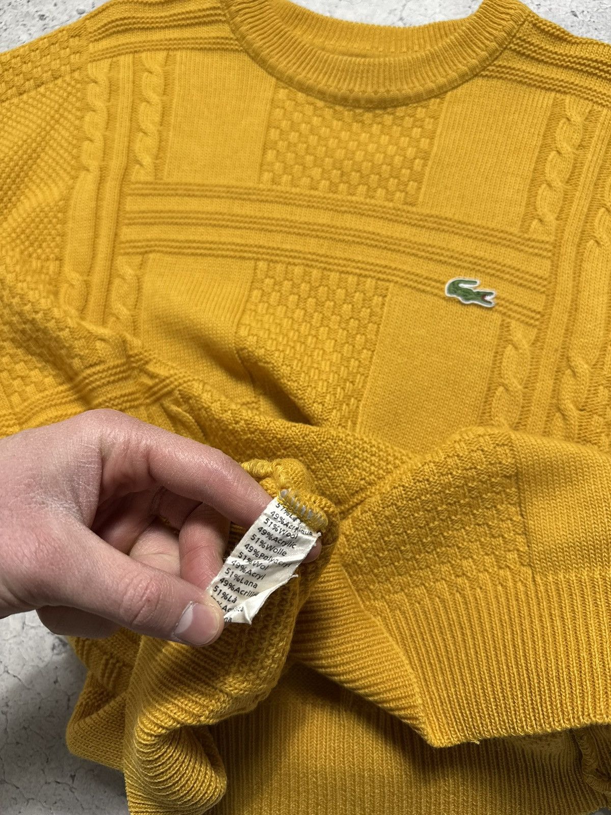 Lacoste Lacoste Vintage Knitted Sweater Size XL Size US XL / EU 56 / 4 - 7 Thumbnail