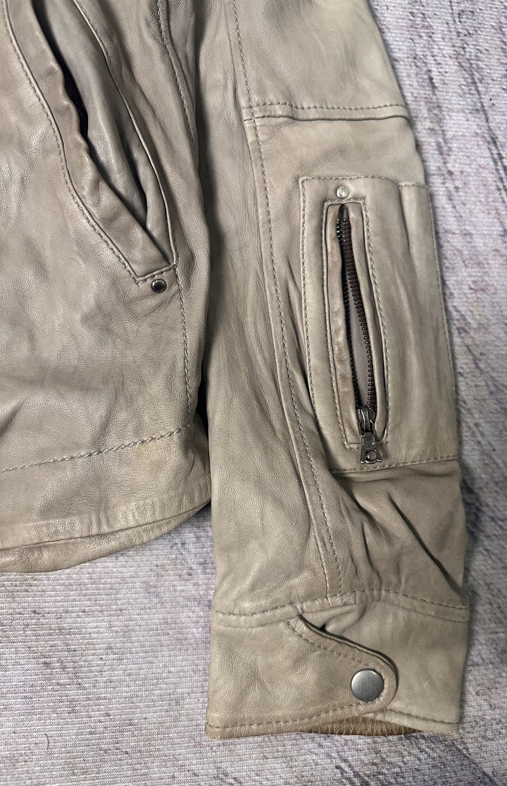 Unknown London Unknown London Leather Biker Jacket Size US M / EU 48-50 / 2 - 9 Thumbnail