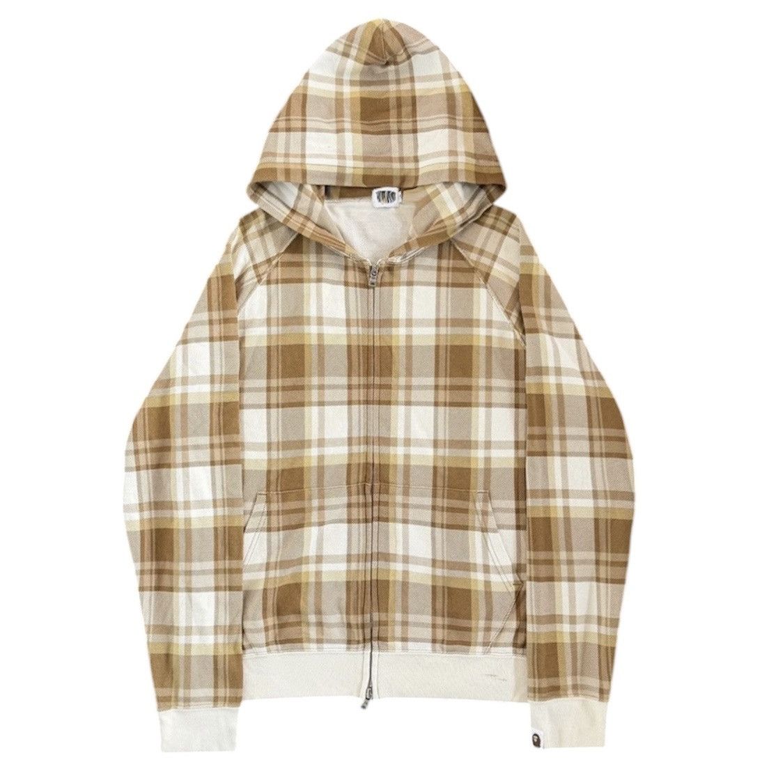 Bape Bape Classic Plaid Zip Up Hoodie | Grailed