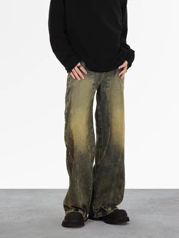 VIBE Vintage straight-leg draped jeans Size US 32 / EU 48 - 2 Thumbnail