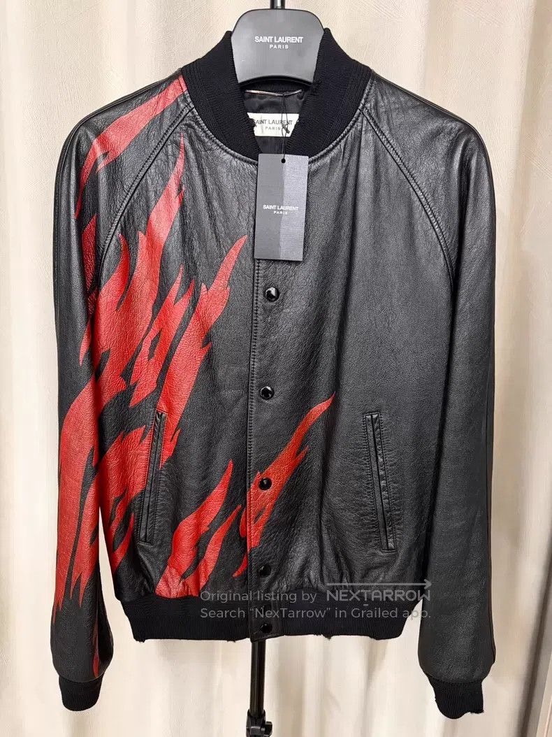 Saint Laurent Paris Saint Laurent Paris Flame Sheepskin Jacket i Size US S / EU 44-46 / 1 - 1 Thumbnail