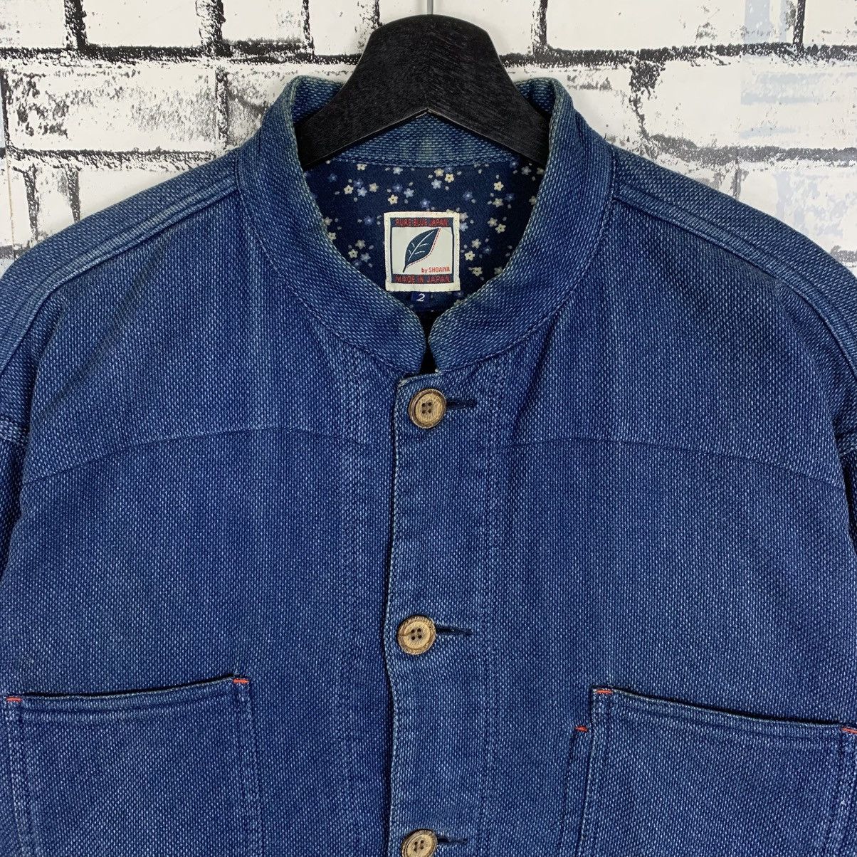 Pure Blue Japan Pure Blue Japan Indigo Mandarin Collar Jacket Men Size 2 Size XS / US 0-2 / IT 36-38 - 4 Thumbnail