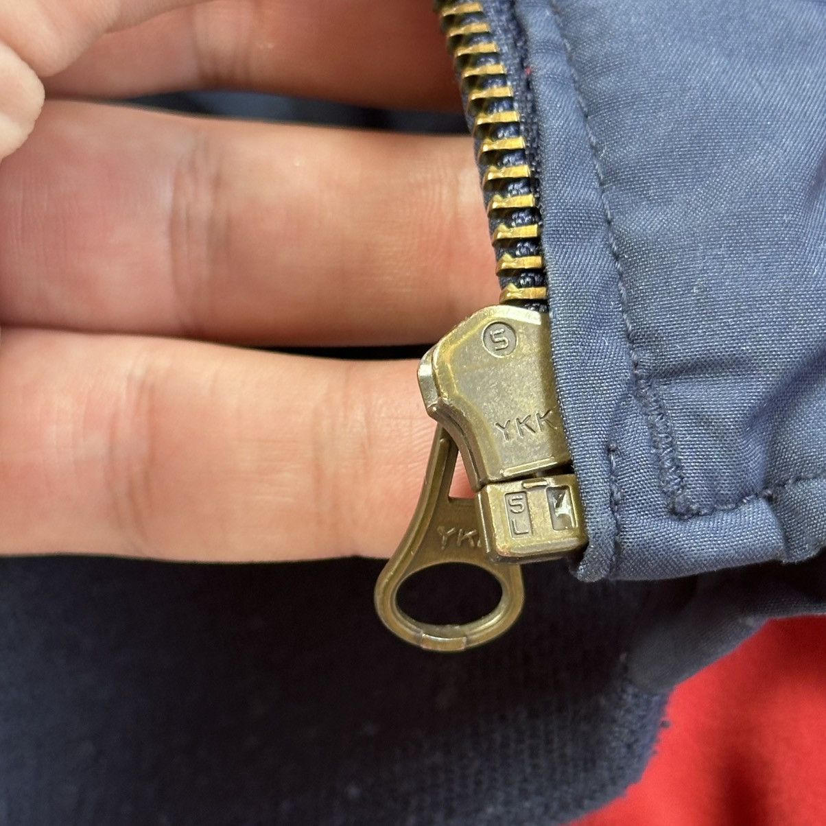 Tommy Hilfiger Vintage Tommy Hilfiger Bomber Jacket Blue Fleece Size M Size US M / EU 48-50 / 2 - 6 Thumbnail