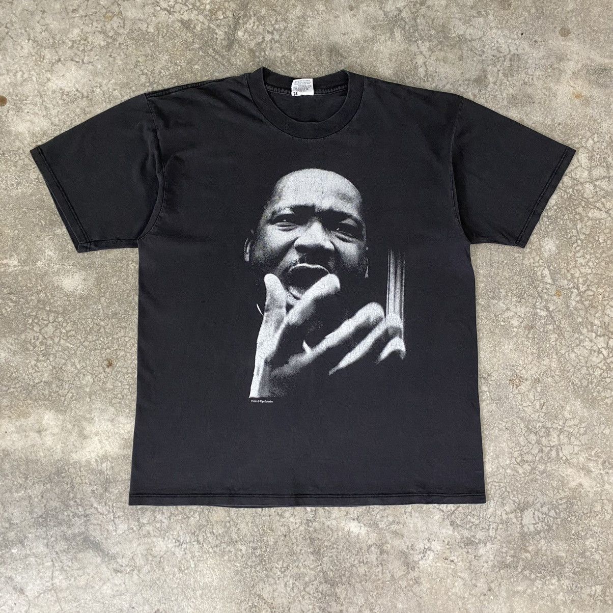Rap Tees Vintage 1997 MLK. Jr Civil Rights Movement Portrait Rap Tee Size US XL / EU 56 / 4 - 1 Thumbnail