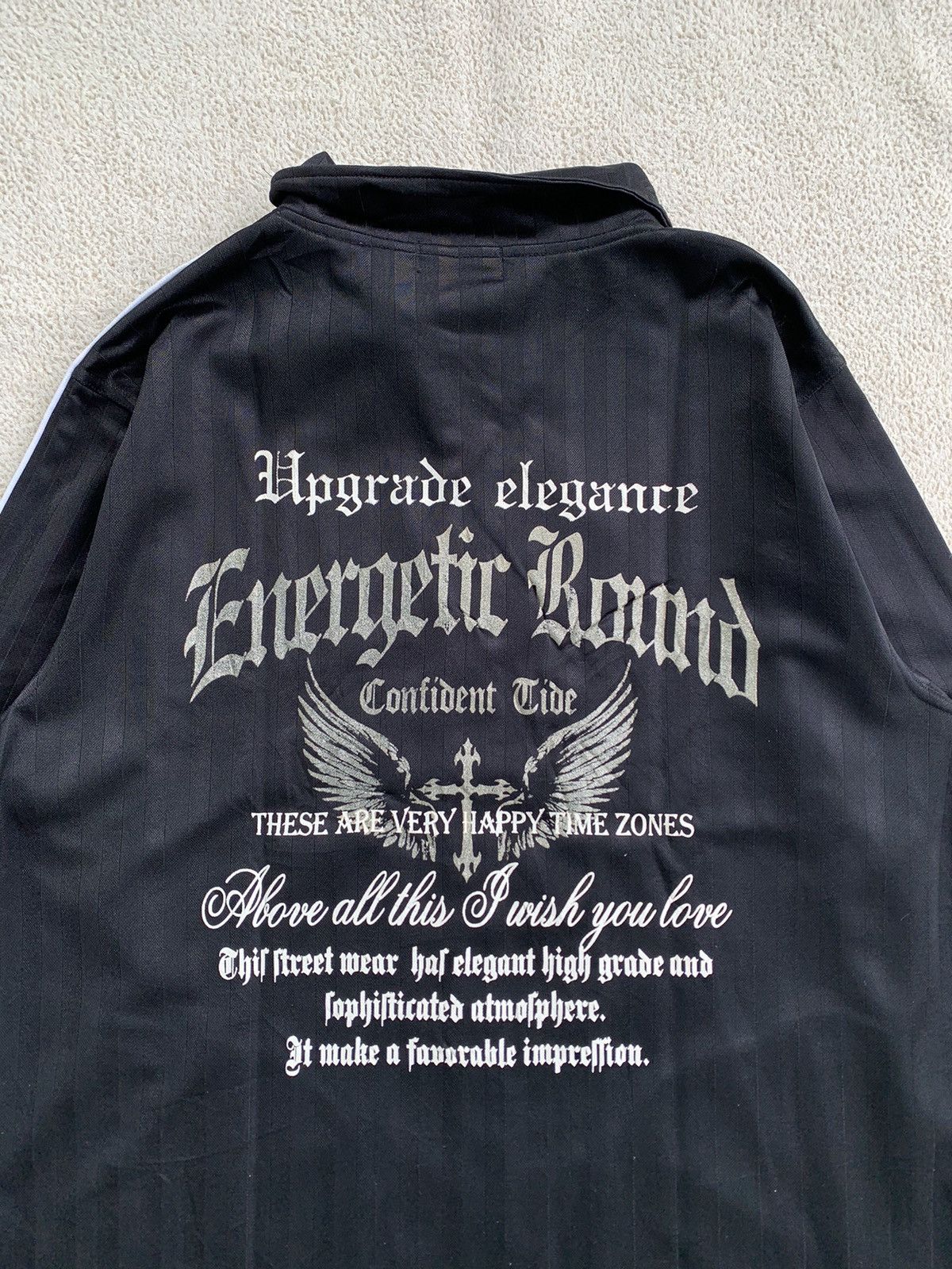 Japanese Brand × Vintage upgrade elegance energetic round poem zip track jacket Size US L / EU 52-54 / 3 - 3 Thumbnail