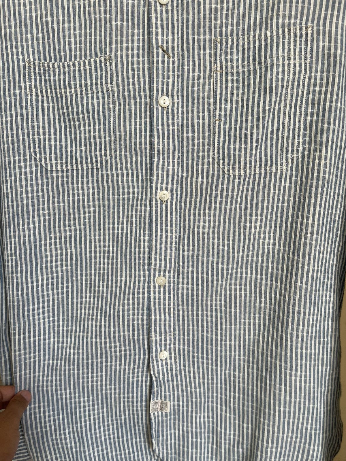 RRL Ralph Lauren RRL Double RL Striped Blue Longsleeve Button Shirt 3775279 Size US M / EU 48-50 / 2 - 4 Thumbnail