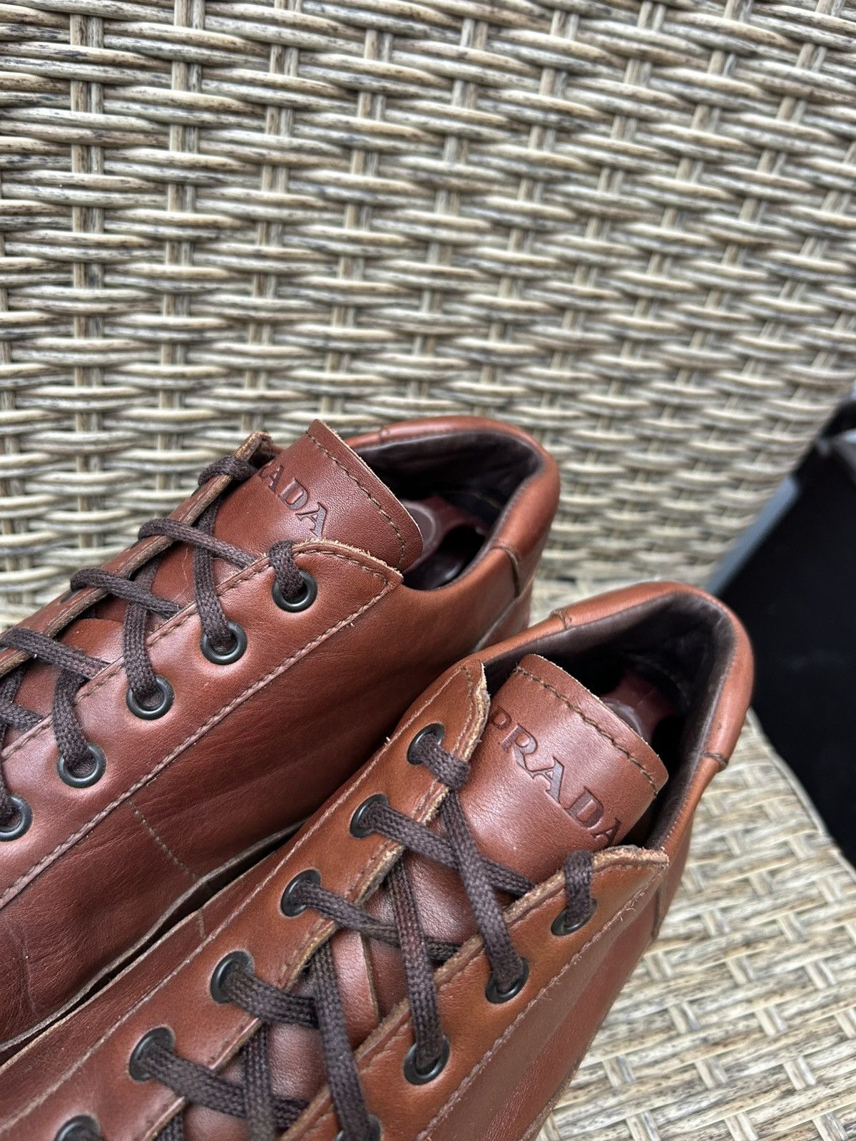 Car Shoe The Original Car Shoe By Prada Leather Brown Shoes Sneakers Size US 7.5 / EU 40-41 - 7 Thumbnail