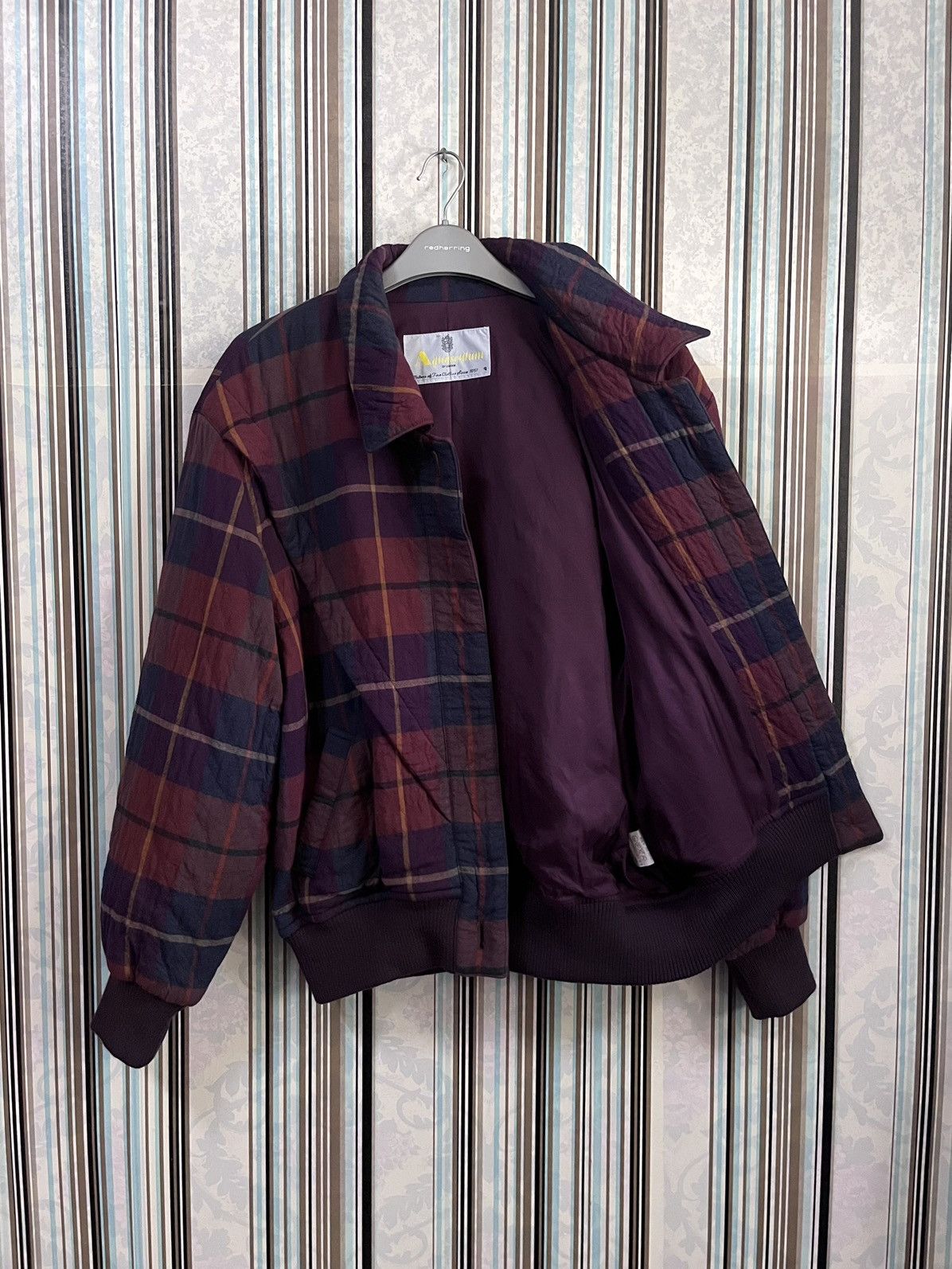 Aquascutum Symmetrical tartan wool linen #F3 Size US M / EU 48-50 / 2 - 3 Thumbnail