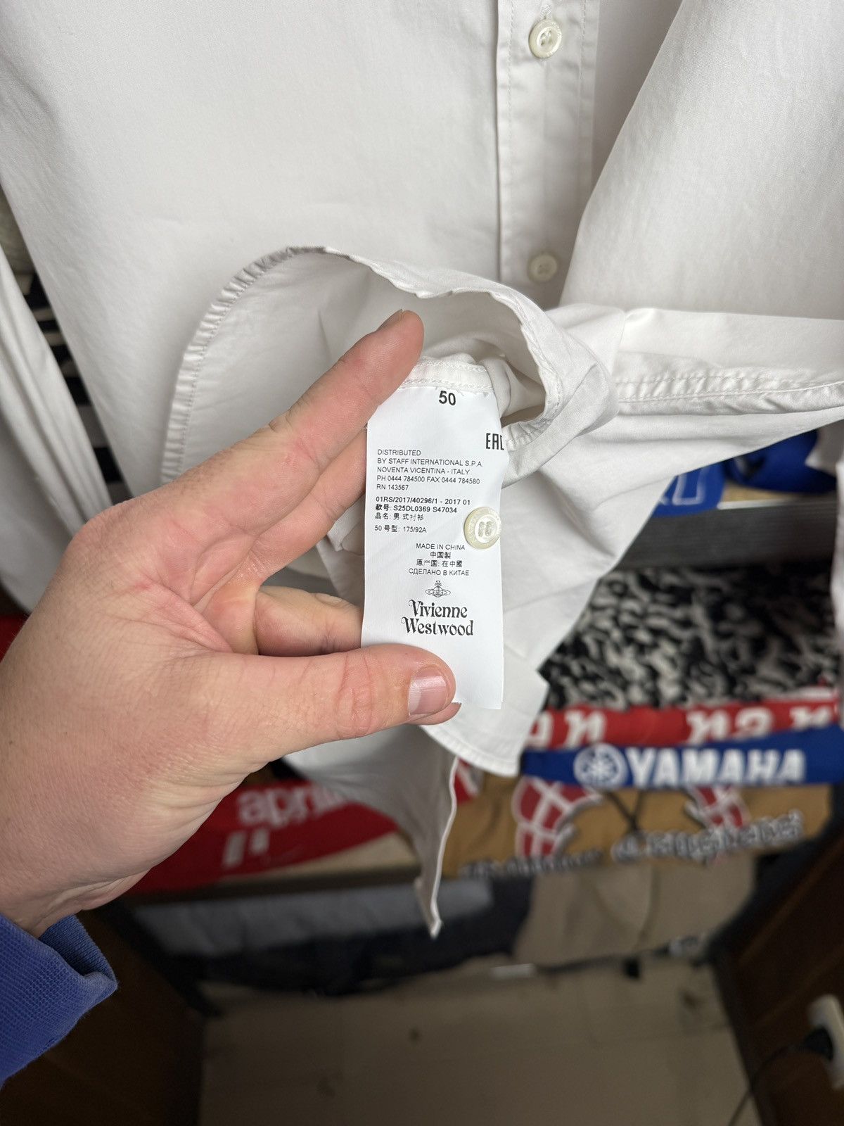 Vivienne Westwood Vivienne Westwood Shirt White Rare Mini Logo Size US M / EU 48-50 / 2 - 10 Thumbnail