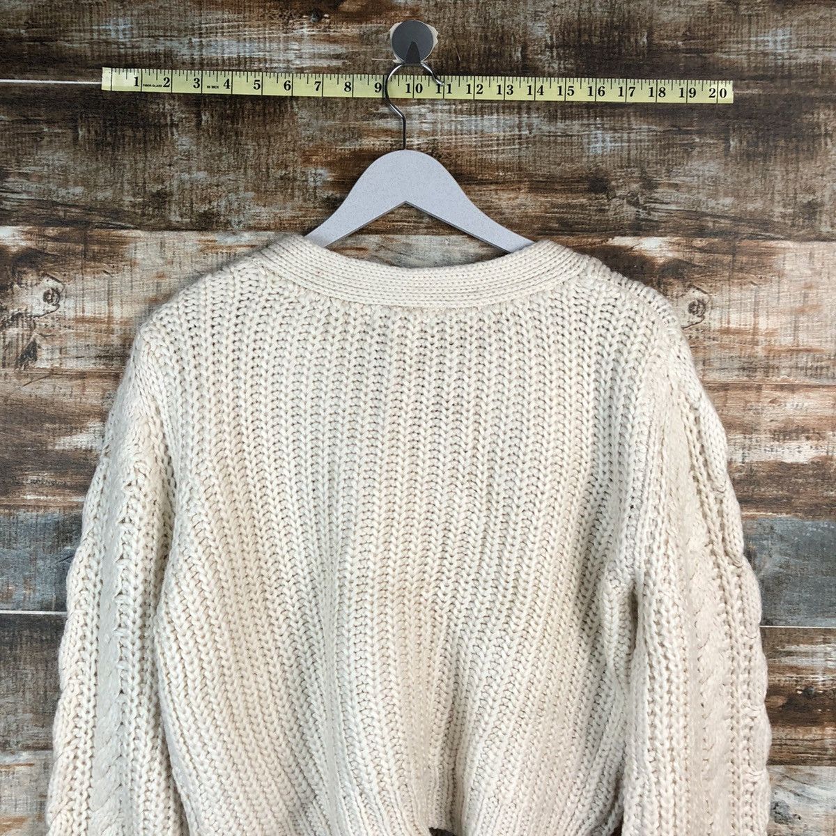 Global Work × Homespun Knitwear Global Work Brown Cardigan Knitwear #A2183 Size M / US 6-8 / IT 42-44 - 12 Thumbnail
