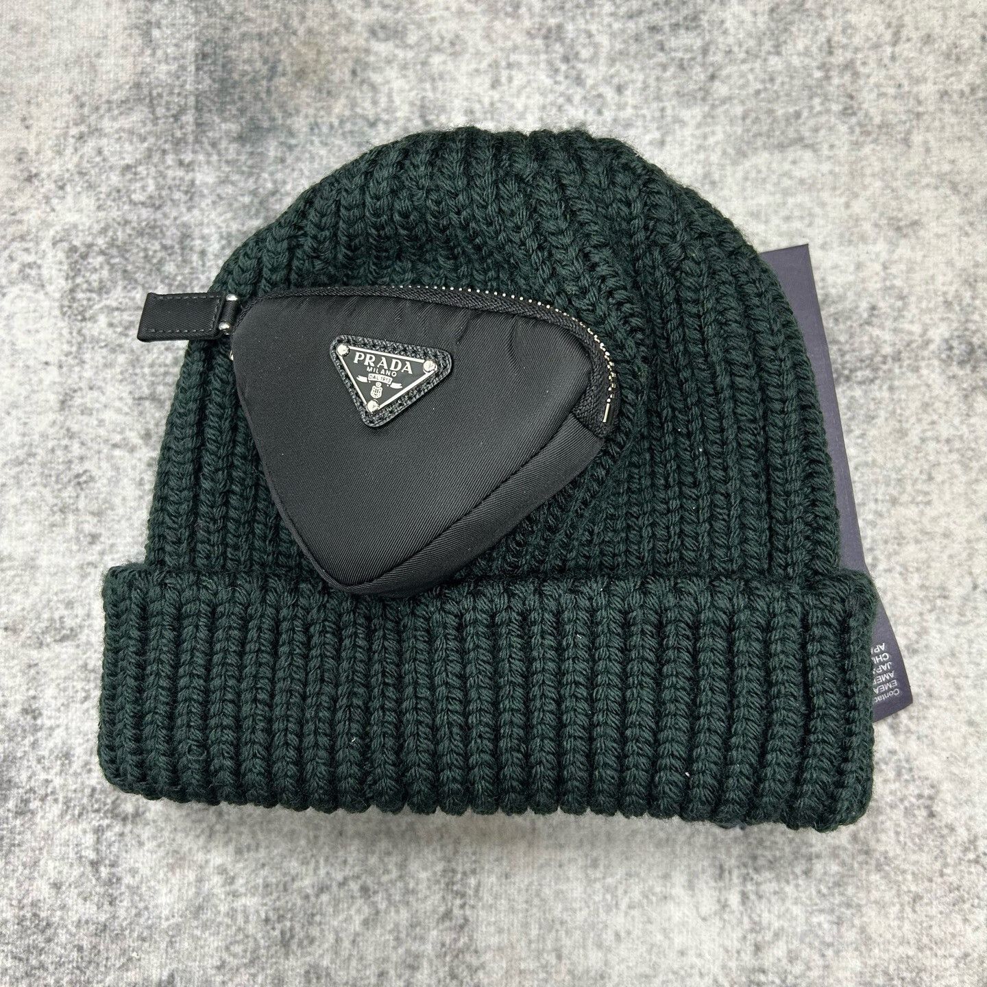 Prada Prada Pocket Knit Hat Size ONE SIZE - 1 Thumbnail
