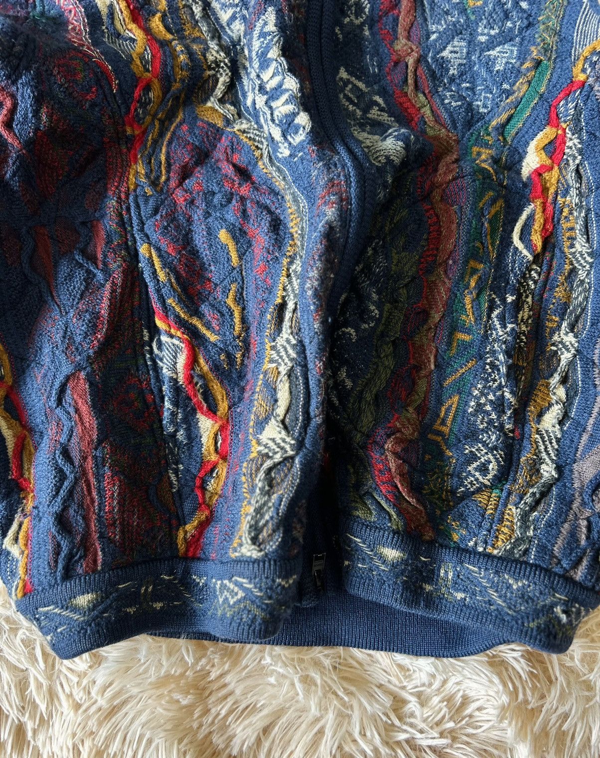 Coogi CRAZY RARE VINTAGE 90’S COOGI 3D CABLE KNIT ZIPPER Size US M / EU 48-50 / 2 - 5 Thumbnail
