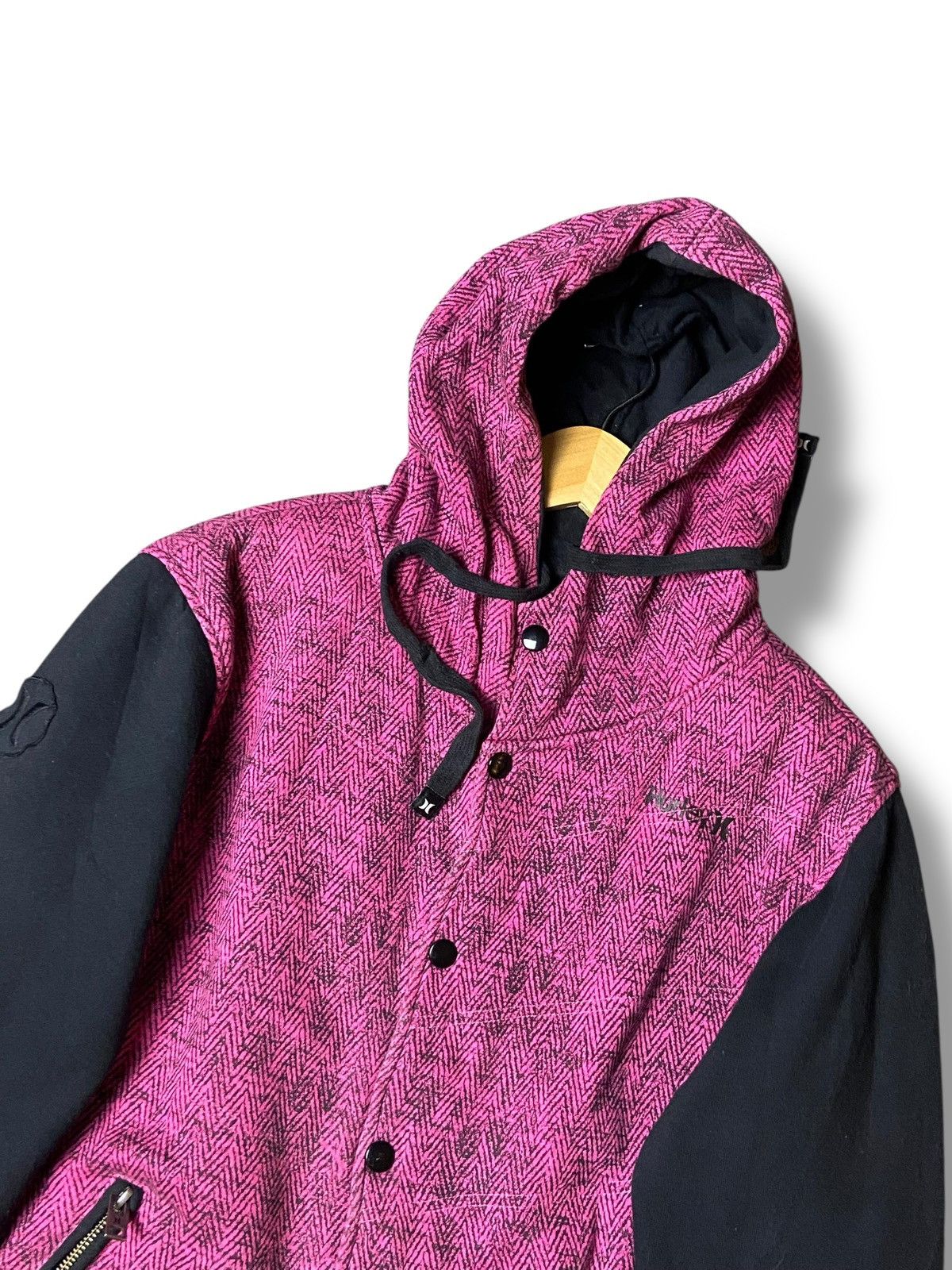 Hurley × Japanese Brand × Vintage HURLEY Brand Button Up Hooded Jacket (122) Size US M / EU 48-50 / 2 - 9 Thumbnail